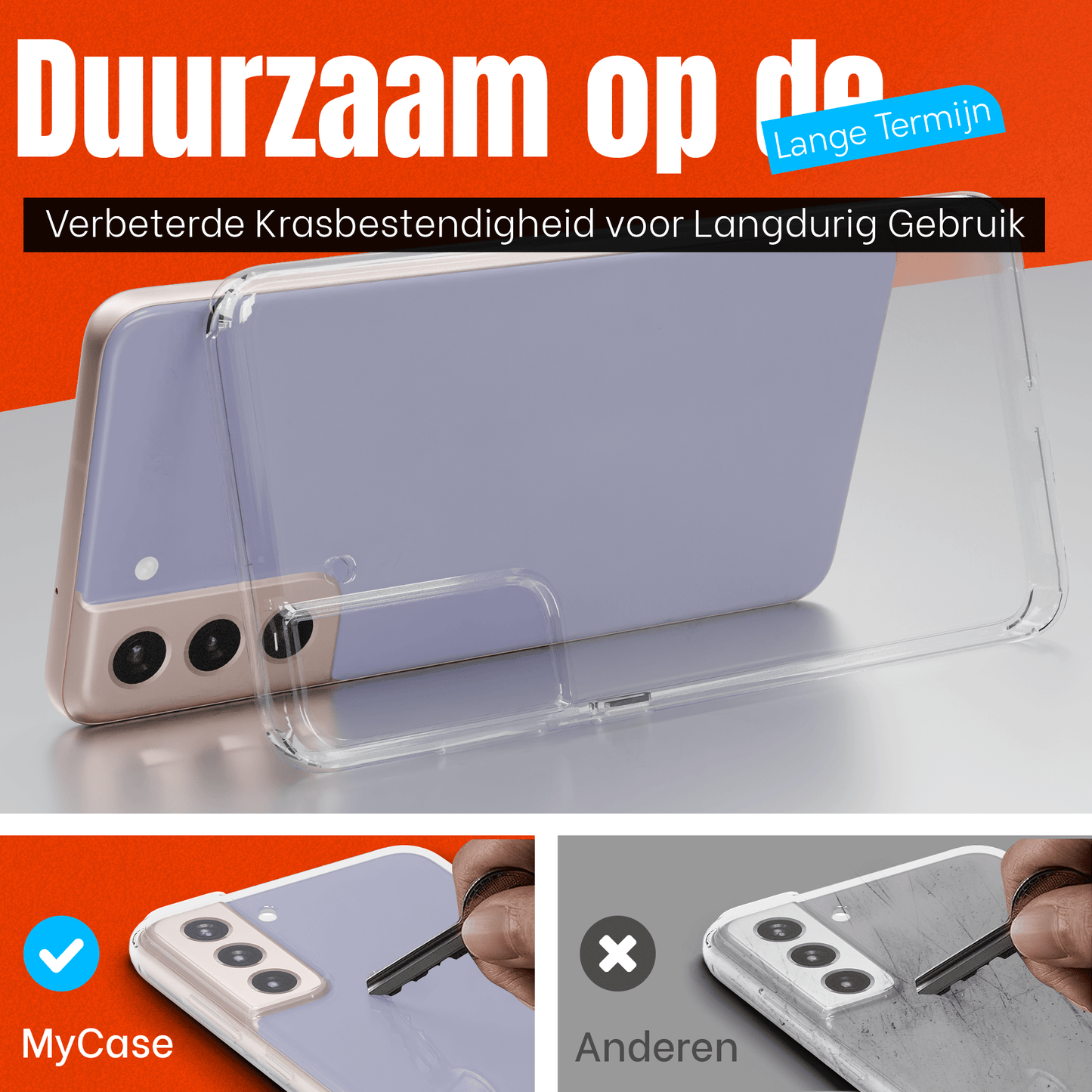 My Case Transparante Hoes voor Samsung Galaxy S21 – Langdurig Helder - mijnhoesjesMy Case Transparante Hoes voor Samsung Galaxy S21 – Langdurig Helder