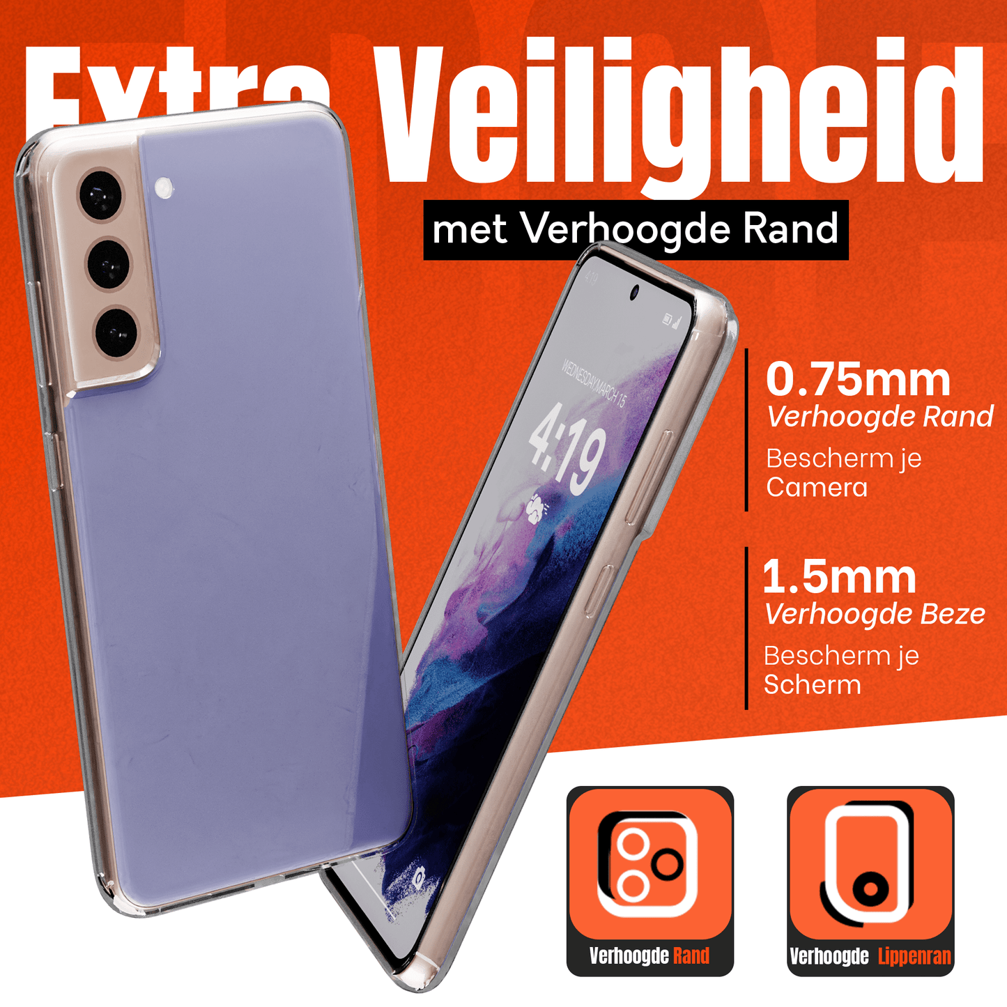 My Case Transparante Hoes voor Samsung Galaxy S21 – Langdurig Helder - mijnhoesjesMy Case Transparante Hoes voor Samsung Galaxy S21 – Langdurig Helder