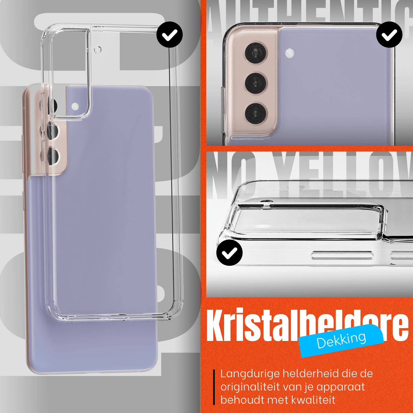 My Case Transparante Hoes voor Samsung Galaxy S21 – Langdurig Helder - mijnhoesjesMy Case Transparante Hoes voor Samsung Galaxy S21 – Langdurig Helder