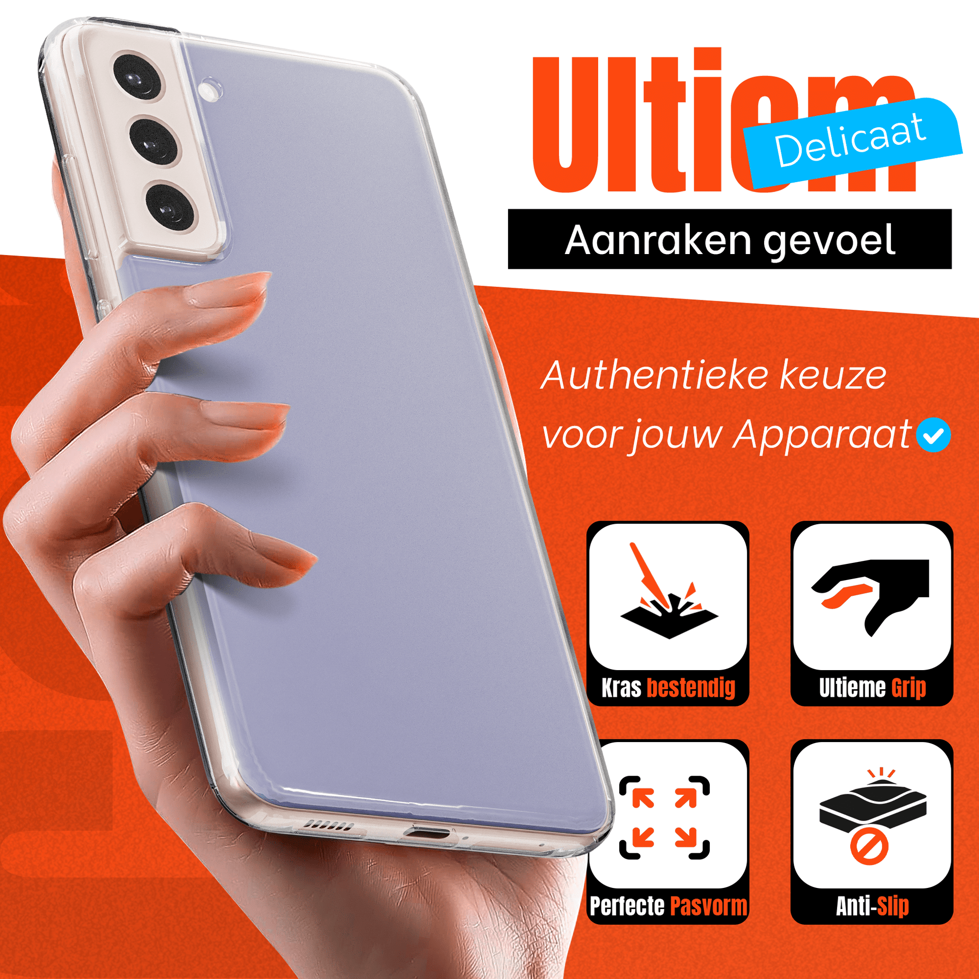 My Case Transparante Hoes voor Samsung Galaxy S21 – Langdurig Helder - mijnhoesjesMy Case Transparante Hoes voor Samsung Galaxy S21 – Langdurig Helder