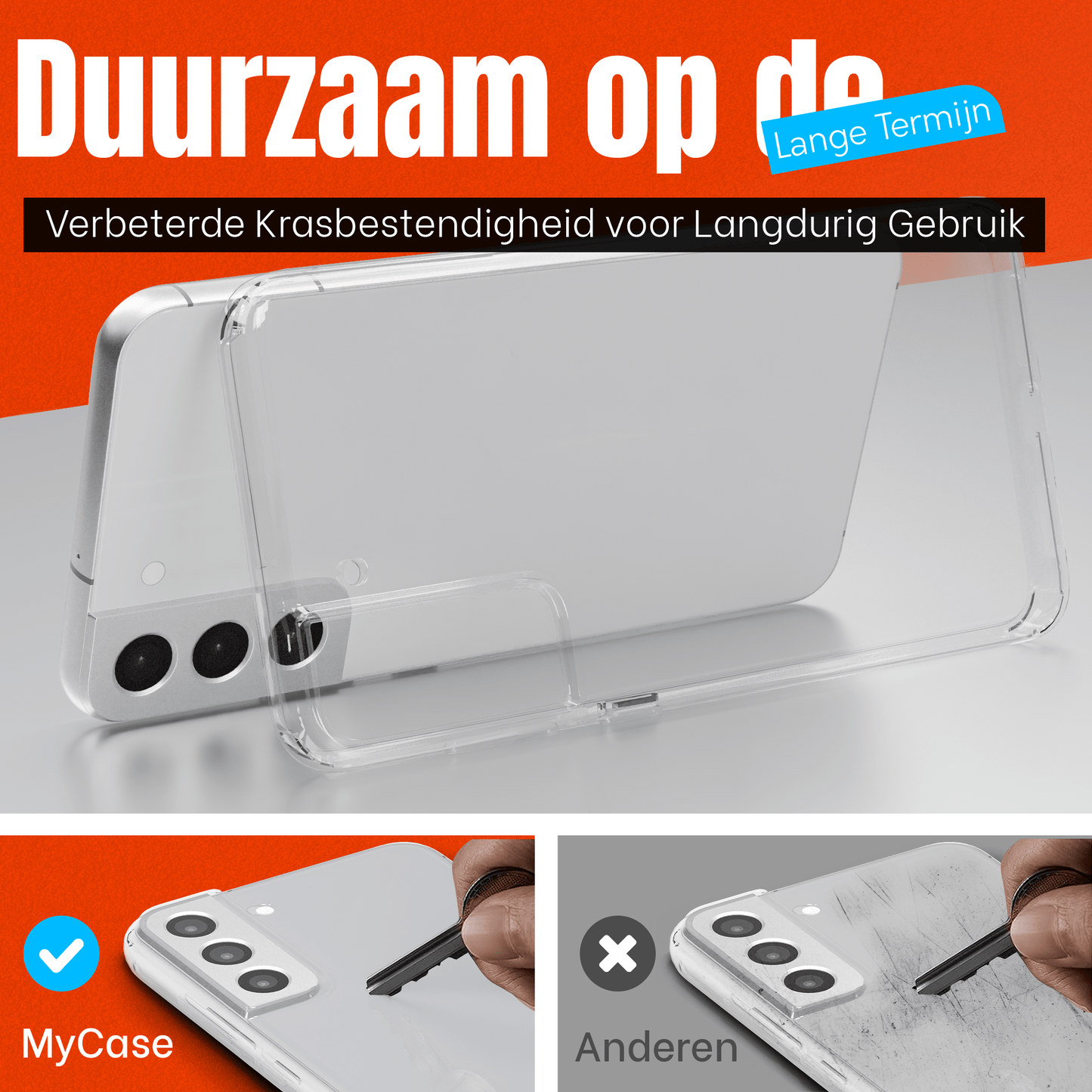 My Case Transparante Hoes voor Samsung Galaxy S22 – Langdurig Helder - mijnhoesjesMy Case Transparante Hoes voor Samsung Galaxy S22 – Langdurig Helder