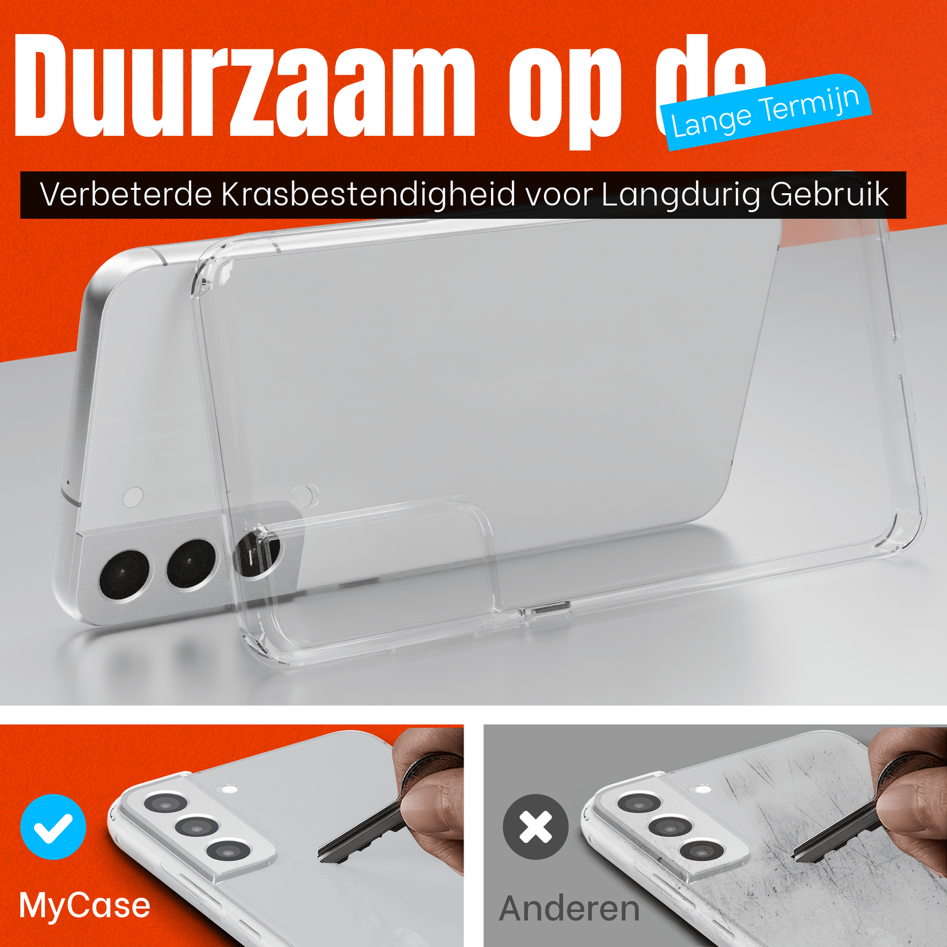 My Case Transparante Hoes voor Samsung Galaxy S22 – Langdurig Helder - mijnhoesjesMy Case Transparante Hoes voor Samsung Galaxy S22 – Langdurig Helder