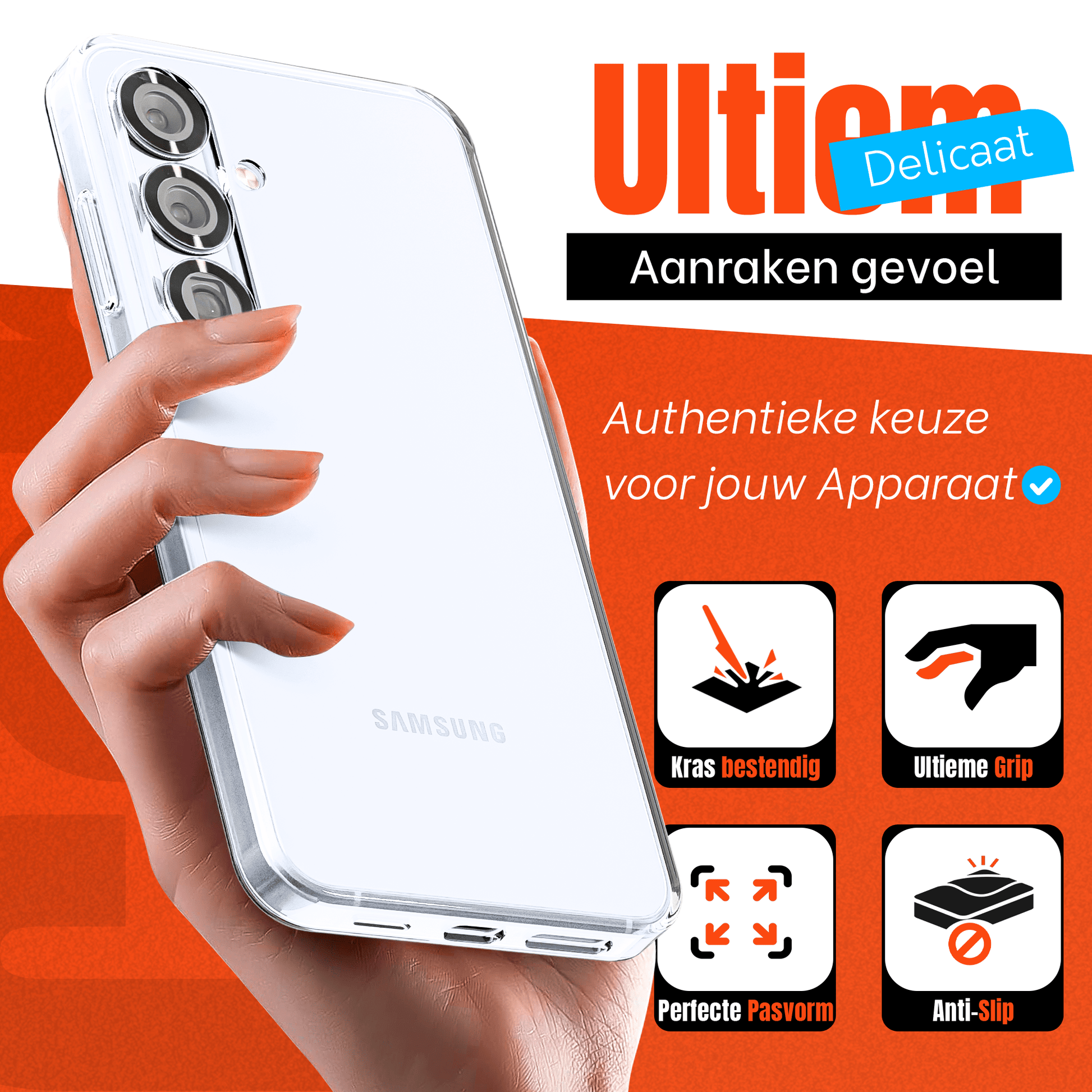 My Case Transparante Hoes voor Samsung Galaxy S25 – Langdurig Helder - mijnhoesjesMy Case Transparante Hoes voor Samsung Galaxy S25 – Langdurig Helder