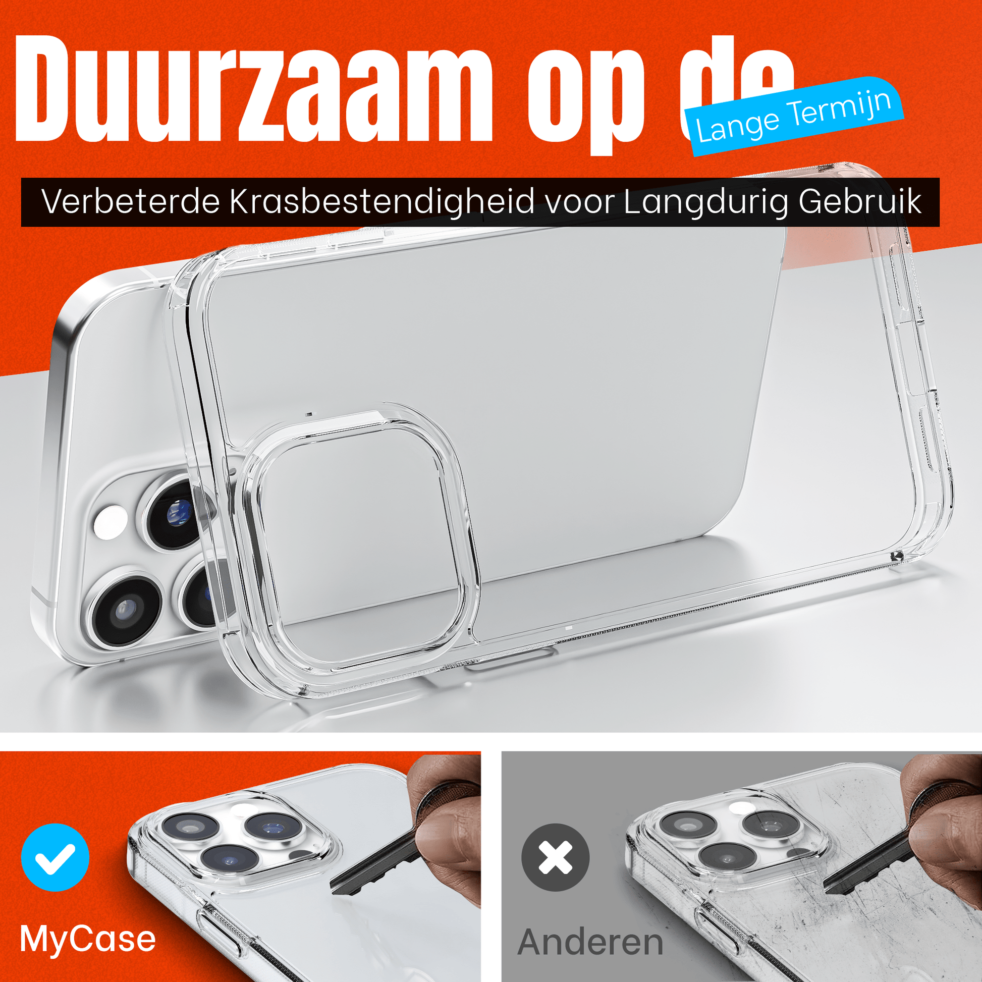 My Case Transparante Hoesje voor Apple iPhone 14 Pro – Langdurig Helder - mijnhoesjesMy Case Transparante Hoesje voor Apple iPhone 14 Pro – Langdurig Helder