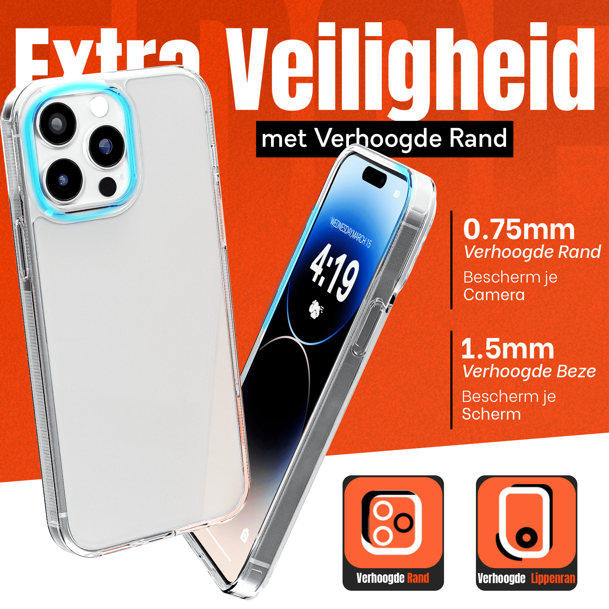 My Case Transparante Hoesje voor Apple iPhone 14 Pro – Langdurig Helder - mijnhoesjesMy Case Transparante Hoesje voor Apple iPhone 14 Pro – Langdurig Helder