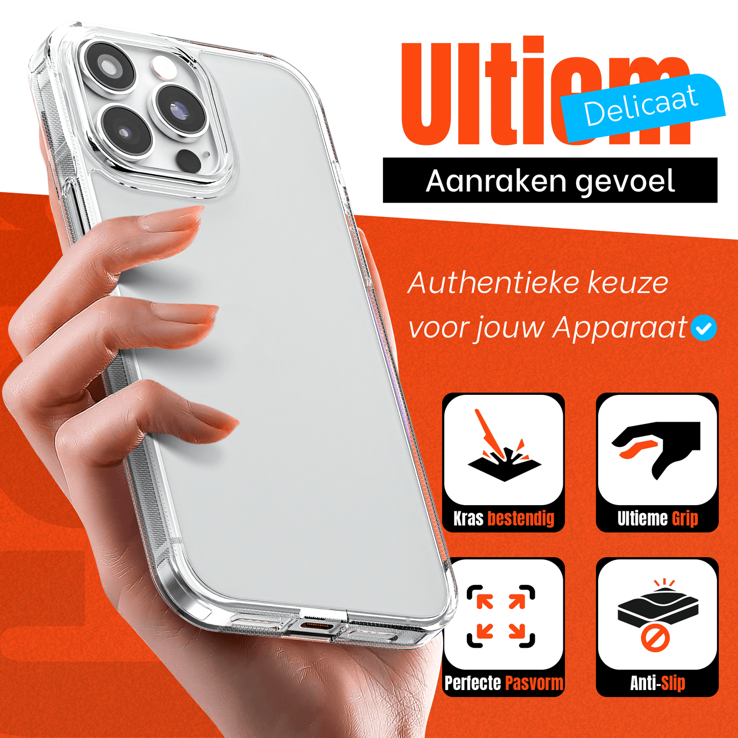My Case Transparante Hoesje voor Apple iPhone 14 Pro – Langdurig Helder - mijnhoesjesMy Case Transparante Hoesje voor Apple iPhone 14 Pro – Langdurig Helder