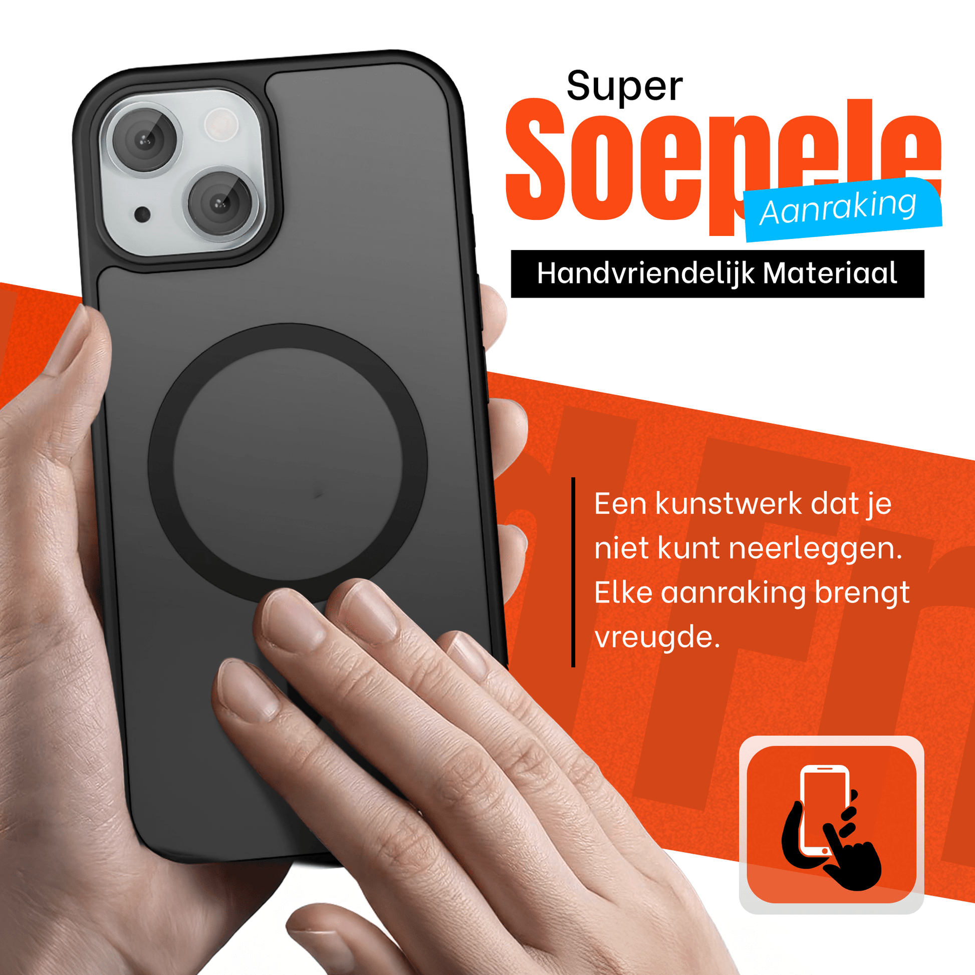 My Case Zwart MagSafe Hoesje geschikt voor iPhone 15 – Slank, Sterk & MagSafe - Klaar - mijnhoesjesMy Case Zwart MagSafe Hoesje geschikt voor iPhone 15 – Slank, Sterk & MagSafe - Klaar