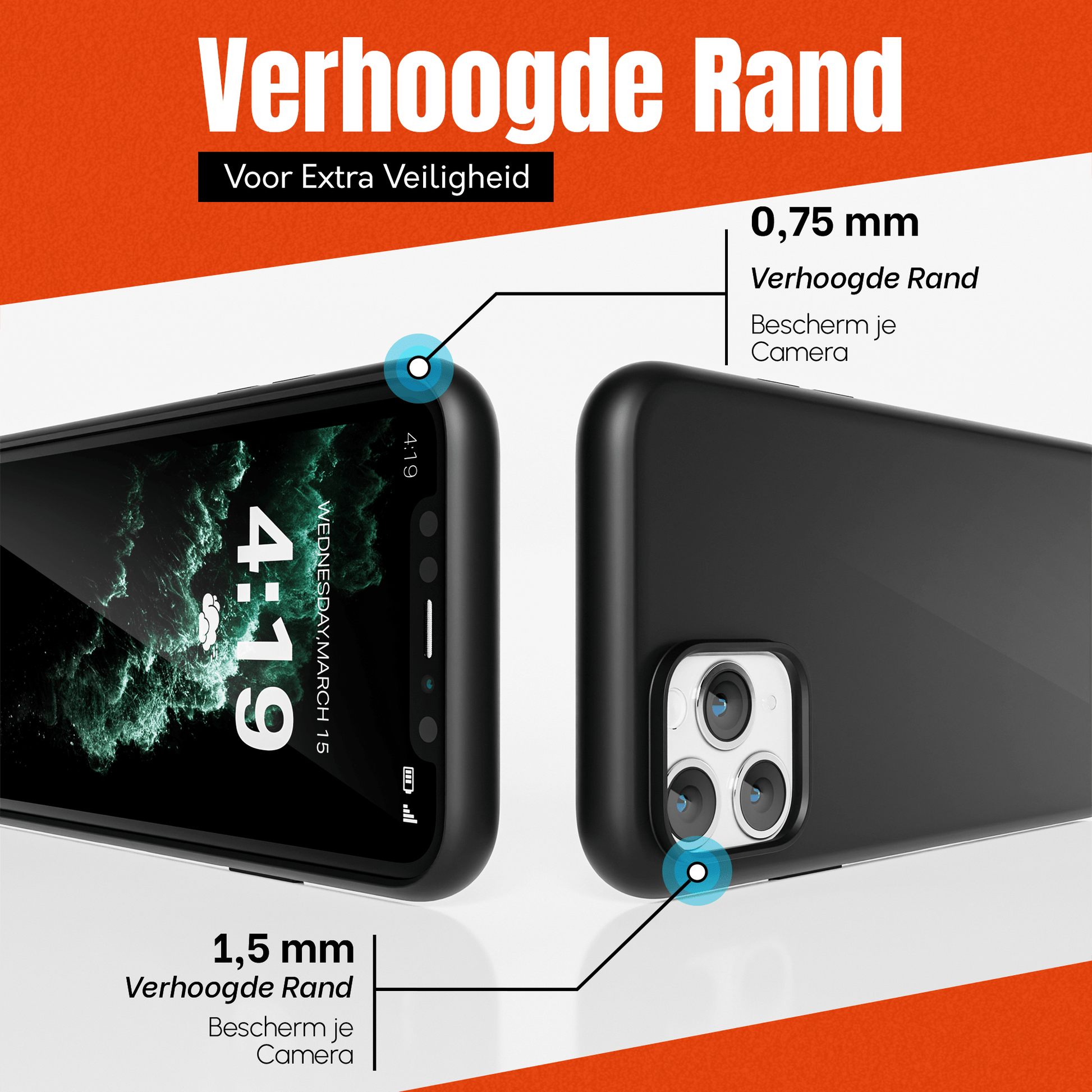 My Case Zwarte Siliconen Hoes voor iPhone 11 Pro – Slank Maar Beschermend - mijnhoesjesMy Case Zwarte Siliconen Hoes voor iPhone 11 Pro – Slank Maar Beschermend