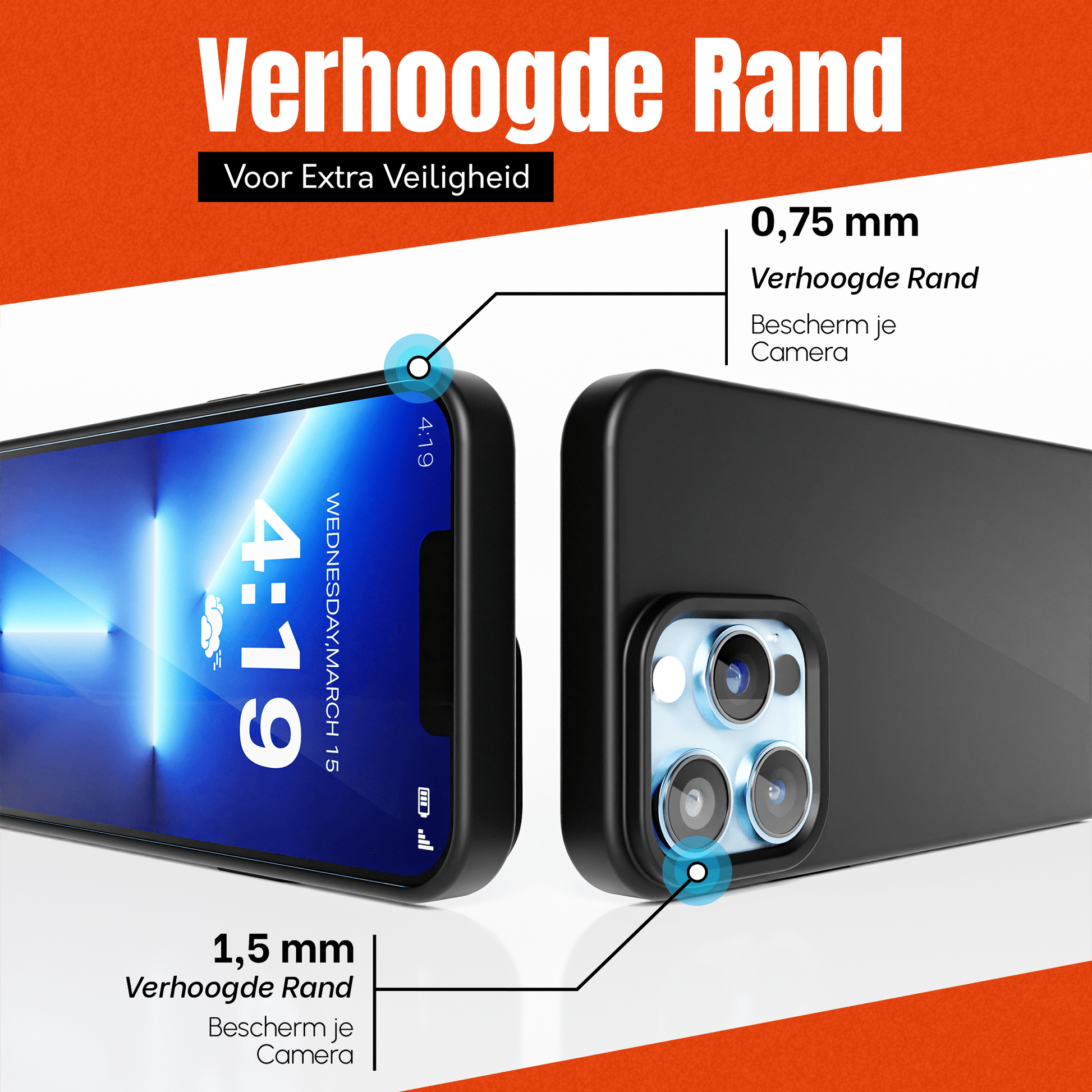 My Case Zwarte Siliconen Hoes voor iPhone 13 Pro Max – Slank Maar Beschermend - mijnhoesjesMy Case Zwarte Siliconen Hoes voor iPhone 13 Pro Max – Slank Maar Beschermend