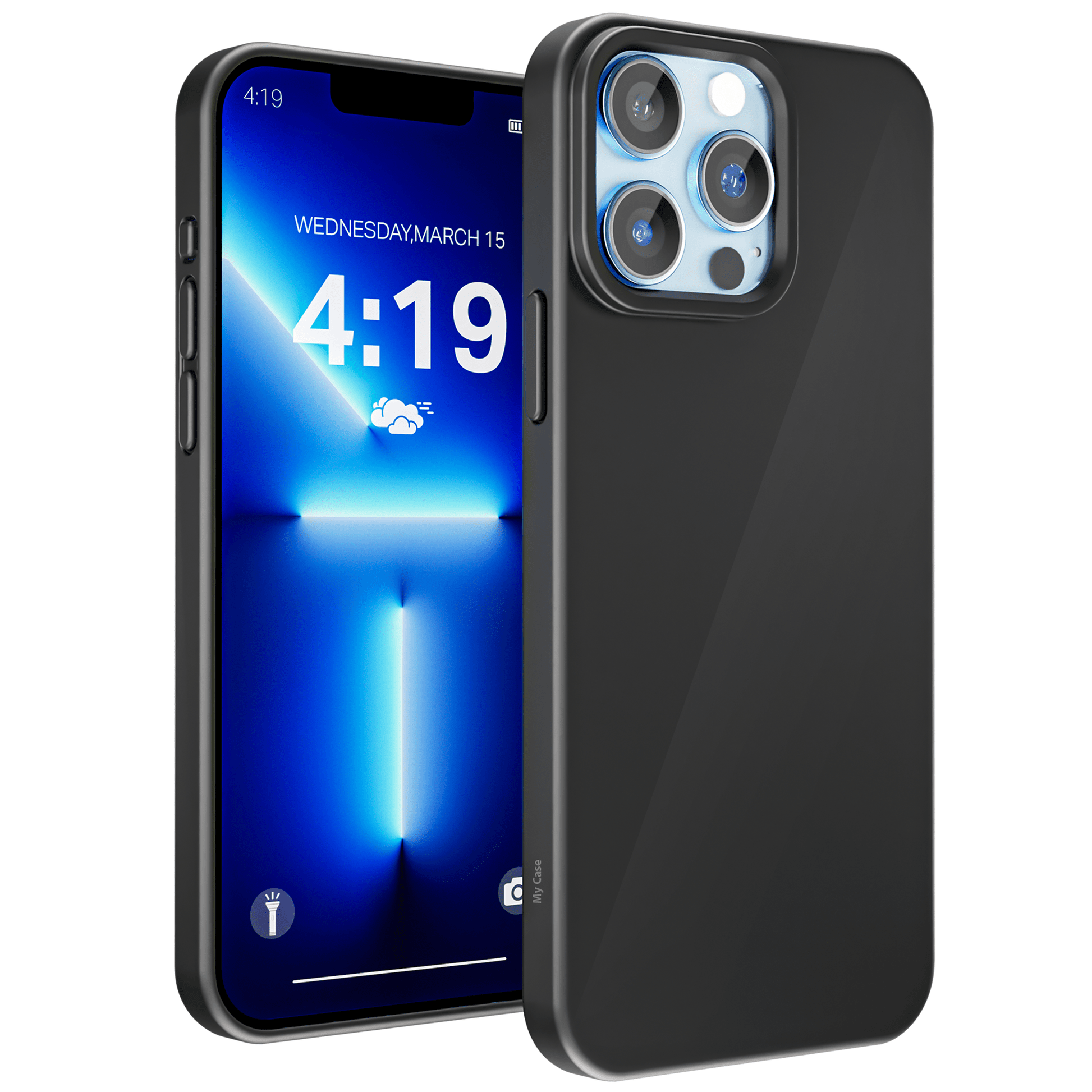My Case Zwarte Siliconen Hoes voor iPhone 13 Pro Max – Slank Maar Beschermend - mijnhoesjesMy Case Zwarte Siliconen Hoes voor iPhone 13 Pro Max – Slank Maar Beschermend