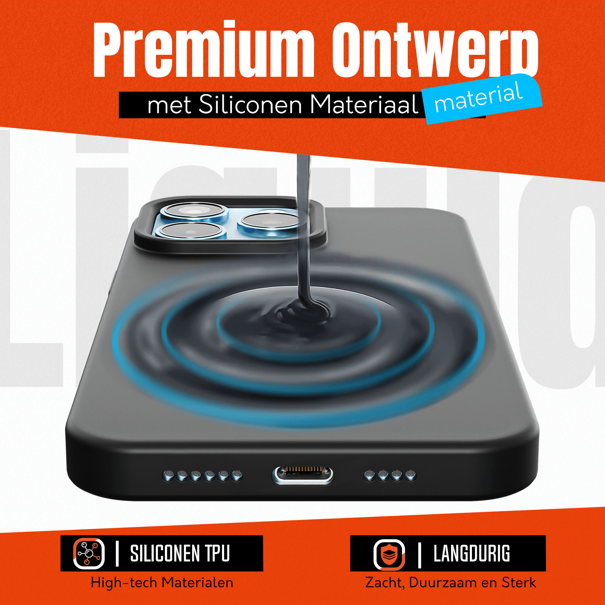 My Case Zwarte Siliconen Hoes voor iPhone 13 Pro Max – Slank Maar Beschermend - mijnhoesjesMy Case Zwarte Siliconen Hoes voor iPhone 13 Pro Max – Slank Maar Beschermend