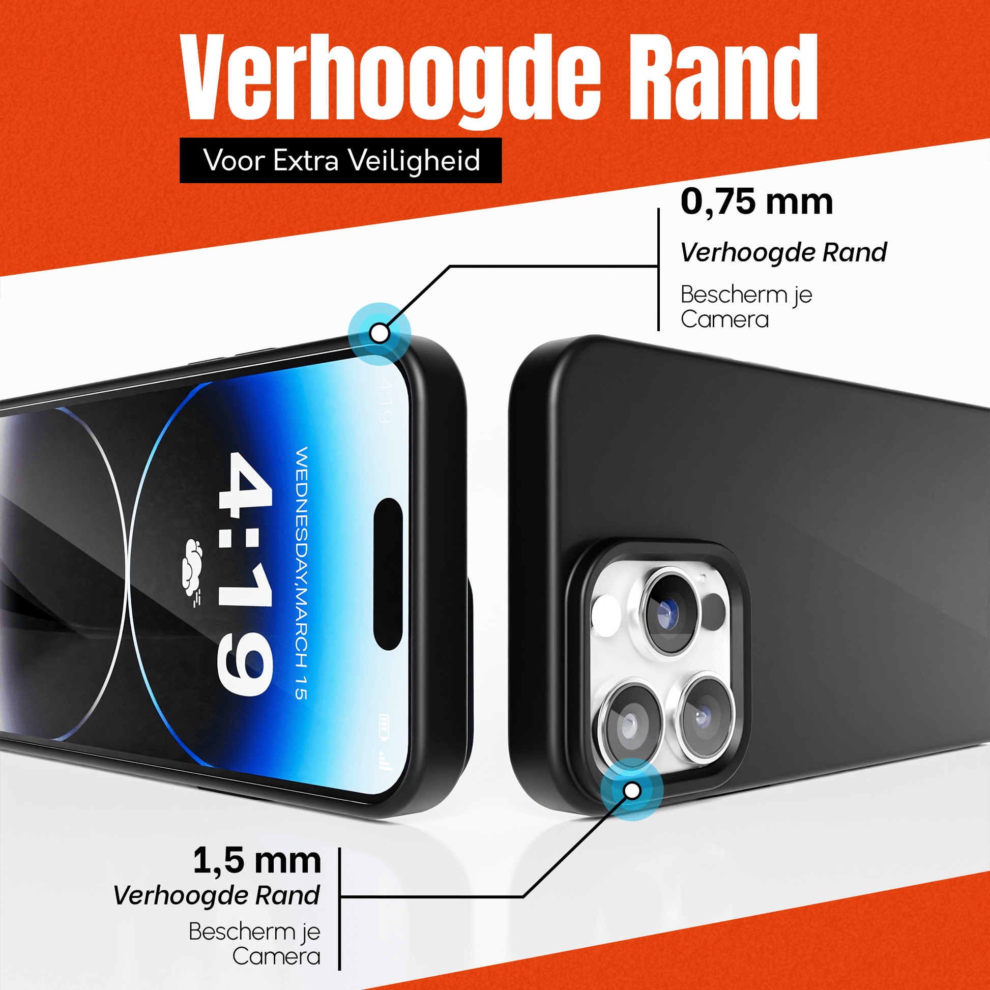 My Case Zwarte Siliconen Hoes voor iPhone 14 Pro Max – Slank Maar Beschermend - mijnhoesjesMy Case Zwarte Siliconen Hoes voor iPhone 14 Pro Max – Slank Maar Beschermend