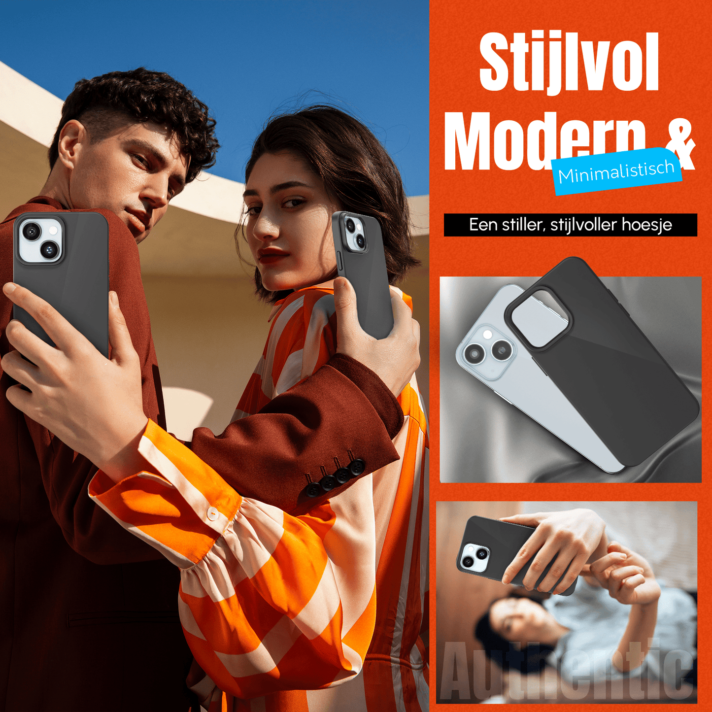 My Case Zwarte Siliconen Hoes voor iPhone 15 – Slank Maar Beschermend - mijnhoesjesMy Case Zwarte Siliconen Hoes voor iPhone 15 – Slank Maar Beschermend