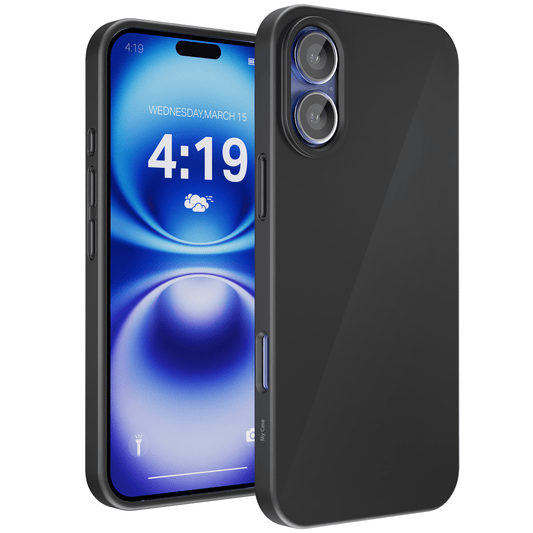 My Case Zwarte Siliconen Hoes voor iPhone 16 Plus – Slank Maar Beschermend - mijnhoesjesMy Case Zwarte Siliconen Hoes voor iPhone 16 Plus – Slank Maar Beschermend
