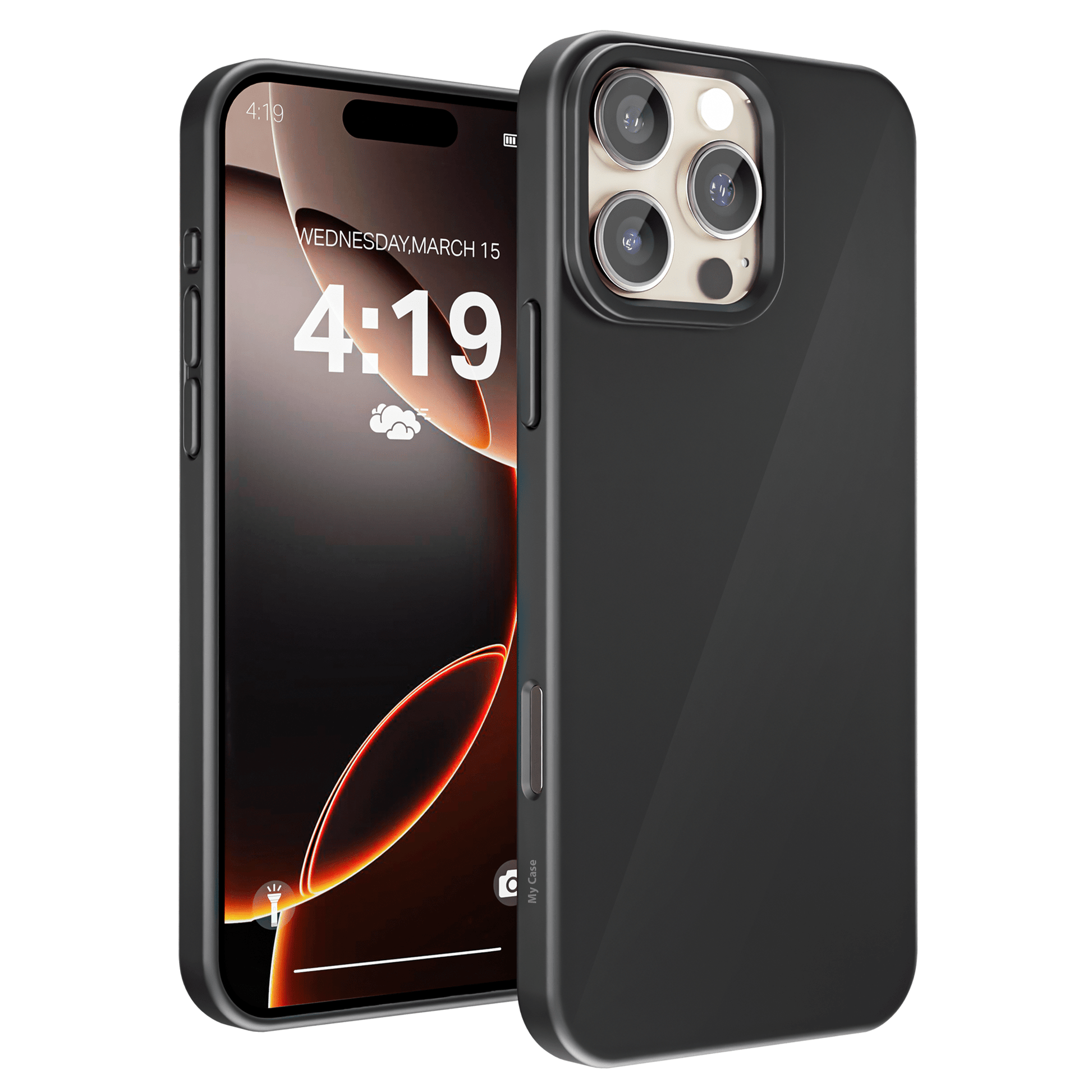 My Case Zwarte Siliconen Hoes voor iPhone 16 Pro – Slank Maar Beschermend - mijnhoesjesMy Case Zwarte Siliconen Hoes voor iPhone 16 Pro – Slank Maar Beschermend