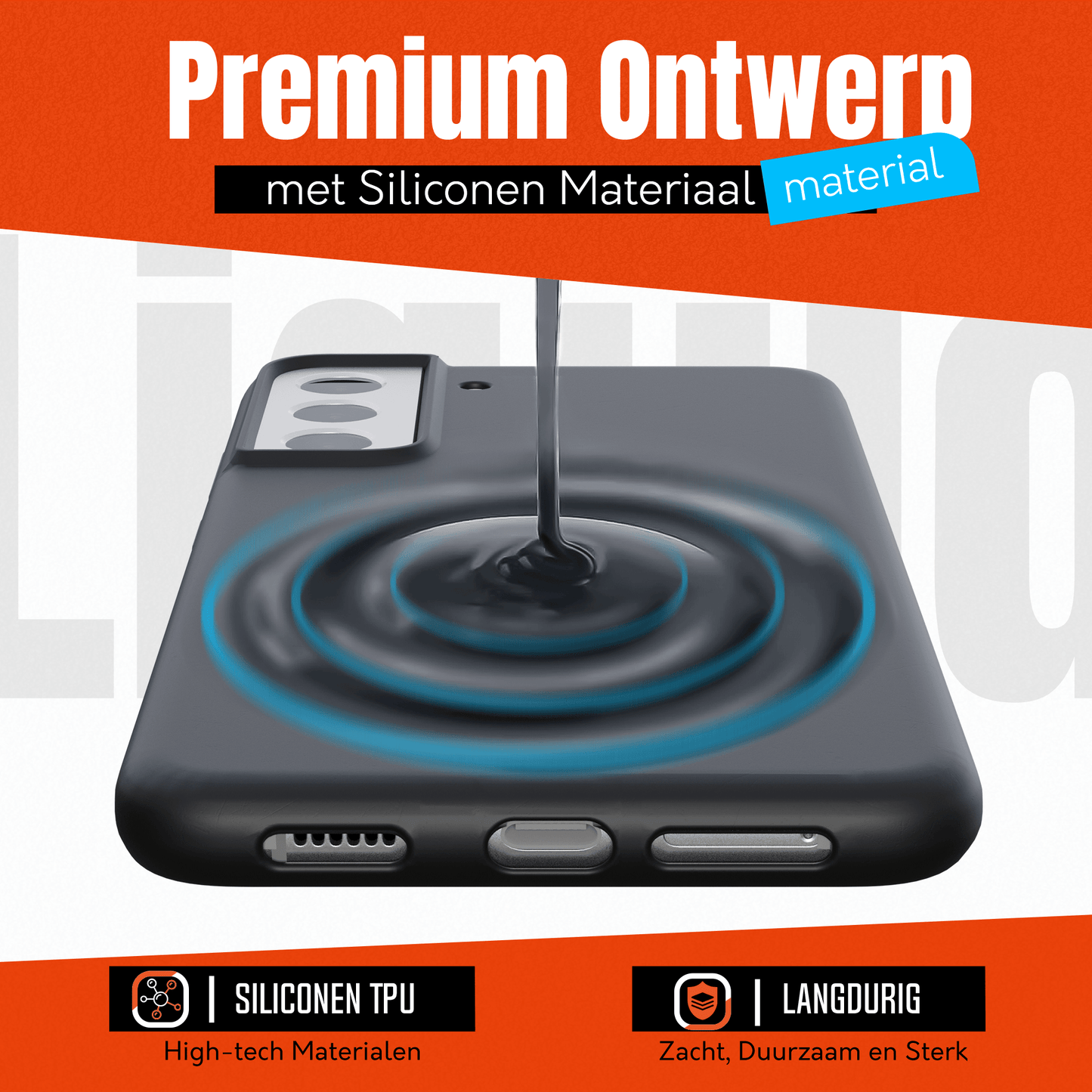 My Case Zwarte Siliconen Hoes voor Samsung Galaxy S22 – Slank Maar Beschermend - mijnhoesjesMy Case Zwarte Siliconen Hoes voor Samsung Galaxy S22 – Slank Maar Beschermend