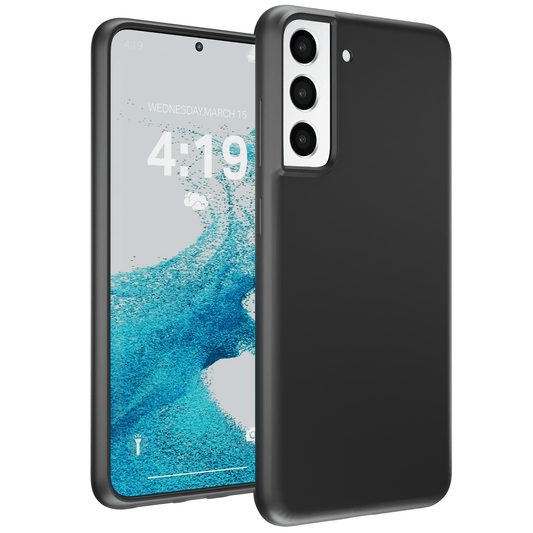 My Case Zwarte Siliconen Hoes voor Samsung Galaxy S22 – Slank Maar Beschermend - mijnhoesjesMy Case Zwarte Siliconen Hoes voor Samsung Galaxy S22 – Slank Maar Beschermend