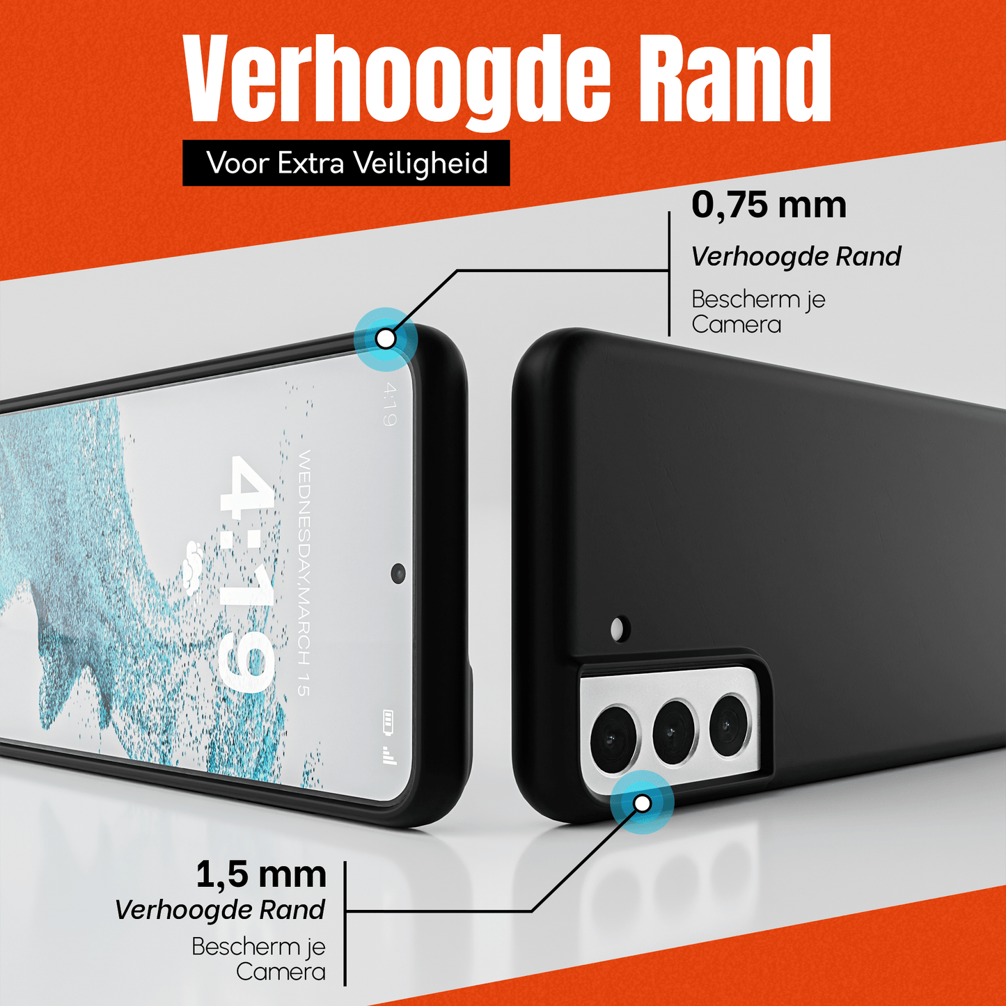 My Case Zwarte Siliconen Hoes voor Samsung Galaxy S22 – Slank Maar Beschermend - mijnhoesjesMy Case Zwarte Siliconen Hoes voor Samsung Galaxy S22 – Slank Maar Beschermend