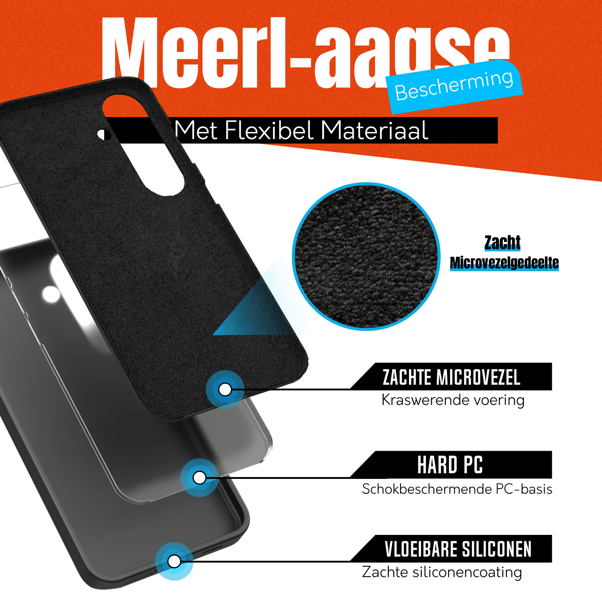 My Case Zwarte Siliconen Hoes voor Samsung Galaxy S25 – Slank Maar Beschermend - mijnhoesjesMy Case Zwarte Siliconen Hoes voor Samsung Galaxy S25 – Slank Maar Beschermend