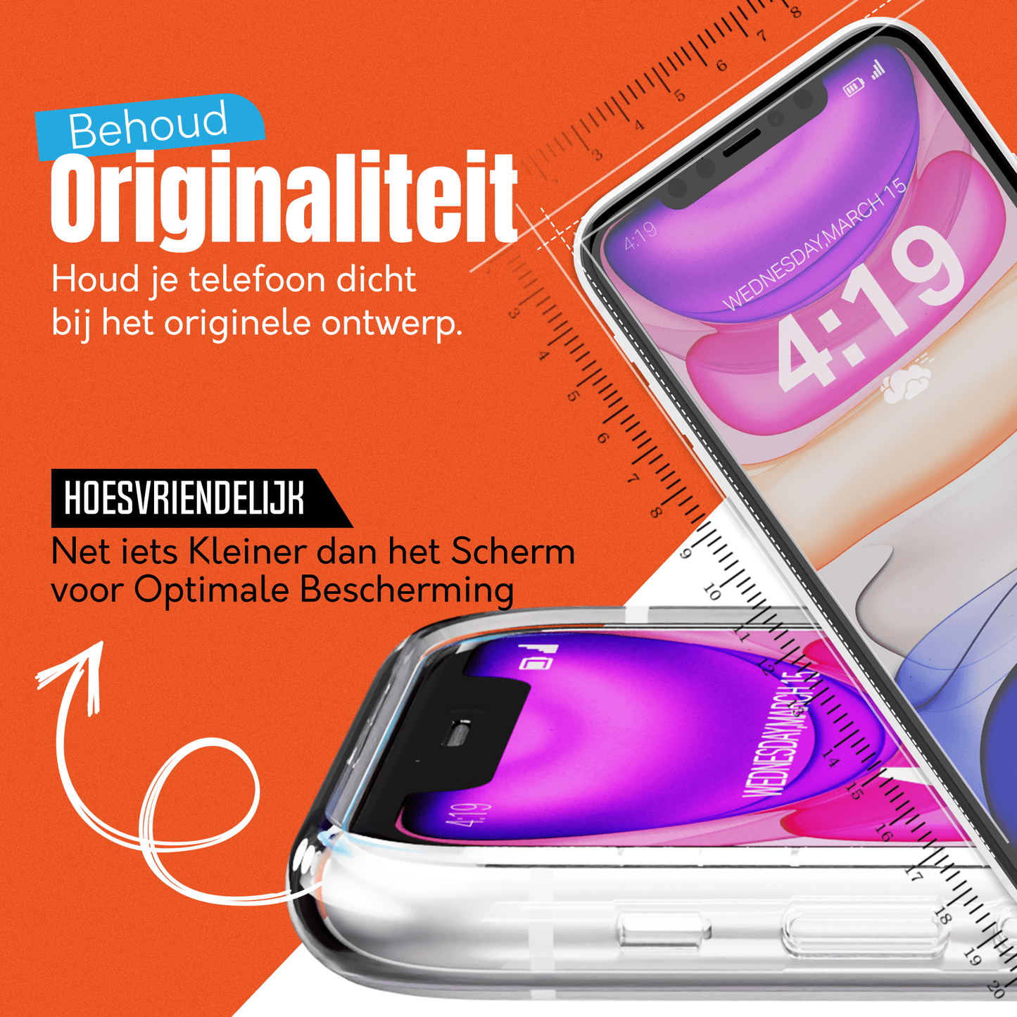 Mycase 9H Gehard Glas Screenprotector voor iPhone 11 - mijnhoesjesMycase 9H Gehard Glas Screenprotector voor iPhone 11