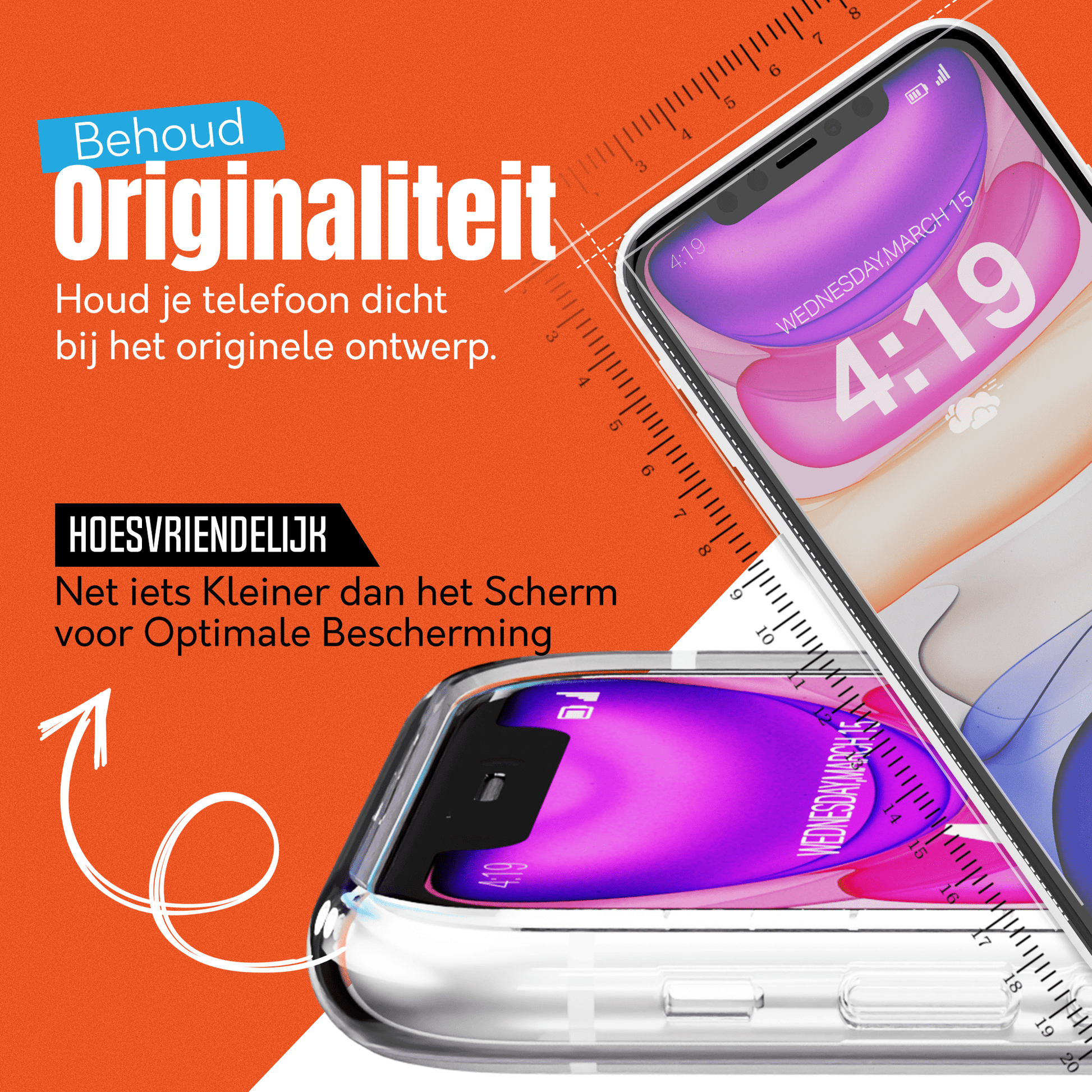 Mycase 9H Gehard Glas Screenprotector voor iPhone 11 - mijnhoesjesMycase 9H Gehard Glas Screenprotector voor iPhone 11