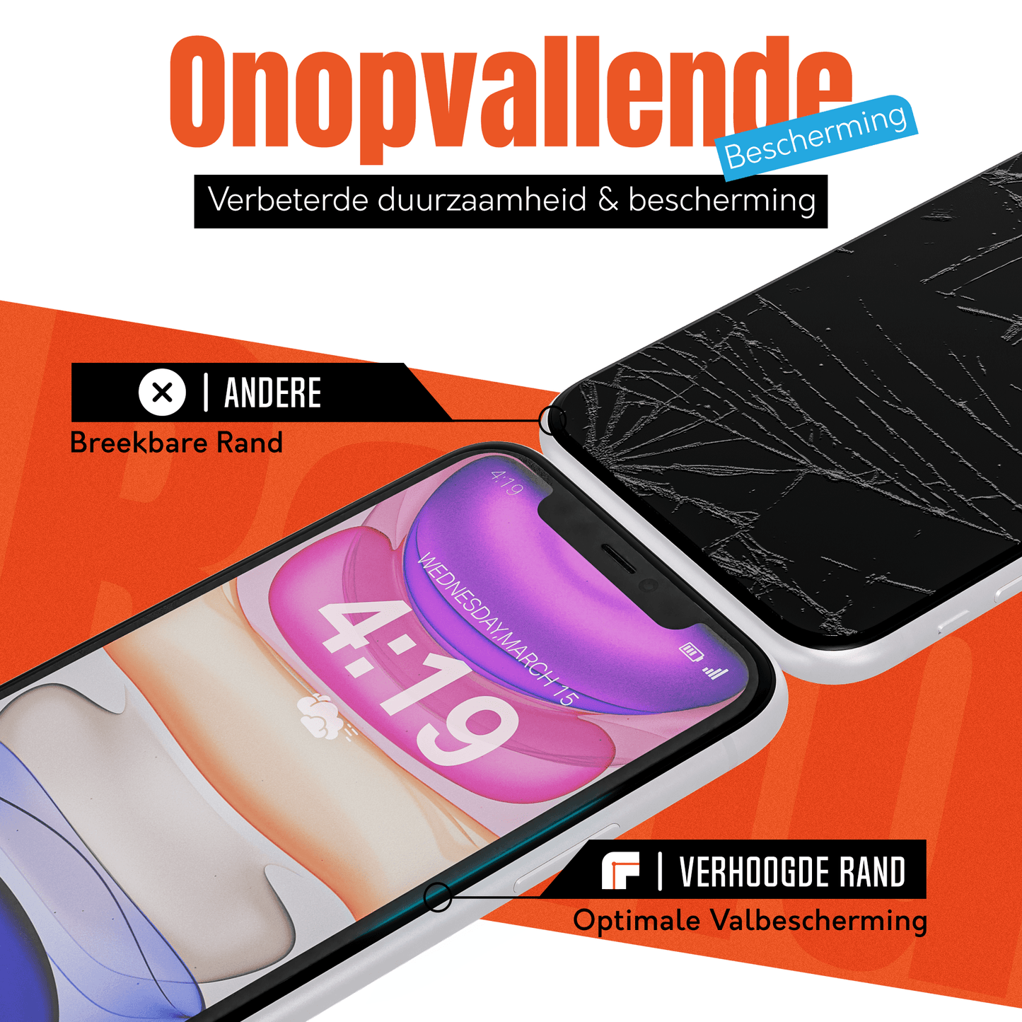 Mycase 9H Gehard Glas Screenprotector voor iPhone 11 - mijnhoesjesMycase 9H Gehard Glas Screenprotector voor iPhone 11