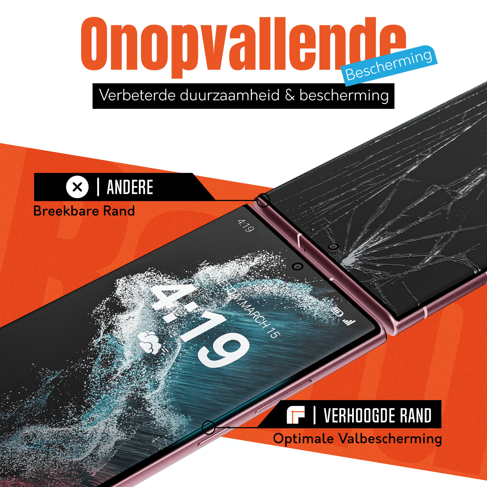 Mycase 9H Gehard Glas Screenprotector voor Samsung Galaxy S22 Ultra - mijnhoesjesMycase 9H Gehard Glas Screenprotector voor Samsung Galaxy S22 Ultra