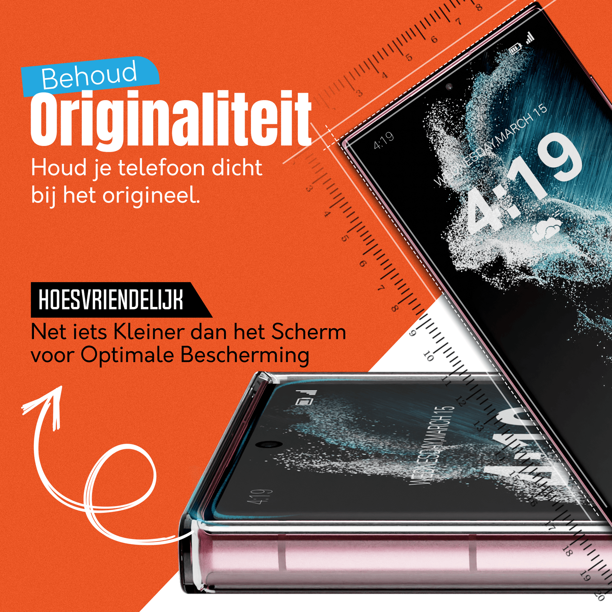 Mycase 9H Gehard Glas Screenprotector voor Samsung Galaxy S22 Ultra - mijnhoesjesMycase 9H Gehard Glas Screenprotector voor Samsung Galaxy S22 Ultra