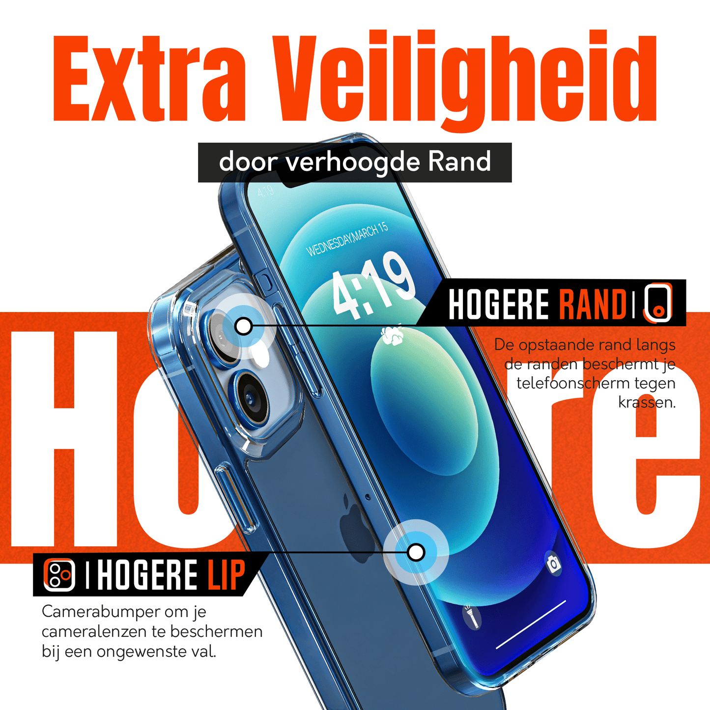 Mycase Combo: Transparante Hoes met 2 Screenprotectors voor iPhone 12 – Extra Veiligheid - mijnhoesjesMycase Combo: Transparante Hoes met 2 Screenprotectors voor iPhone 12 – Extra Veiligheid