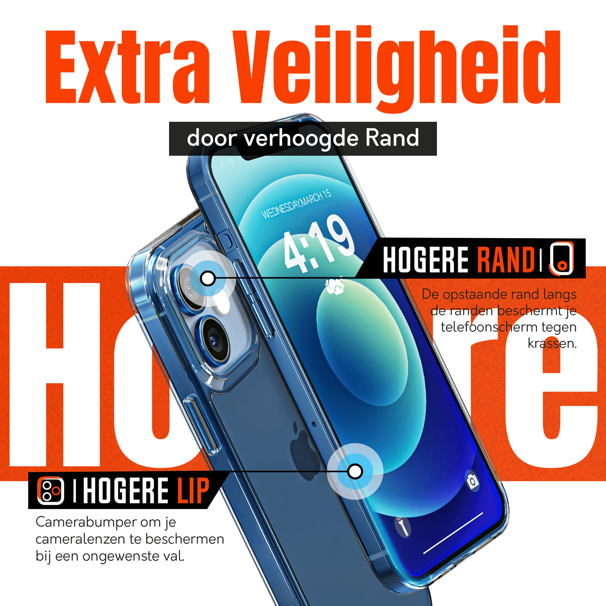 Mycase Combo: Transparante Hoes met 2 Screenprotectors voor iPhone 12 – Extra Veiligheid - mijnhoesjesMycase Combo: Transparante Hoes met 2 Screenprotectors voor iPhone 12 – Extra Veiligheid