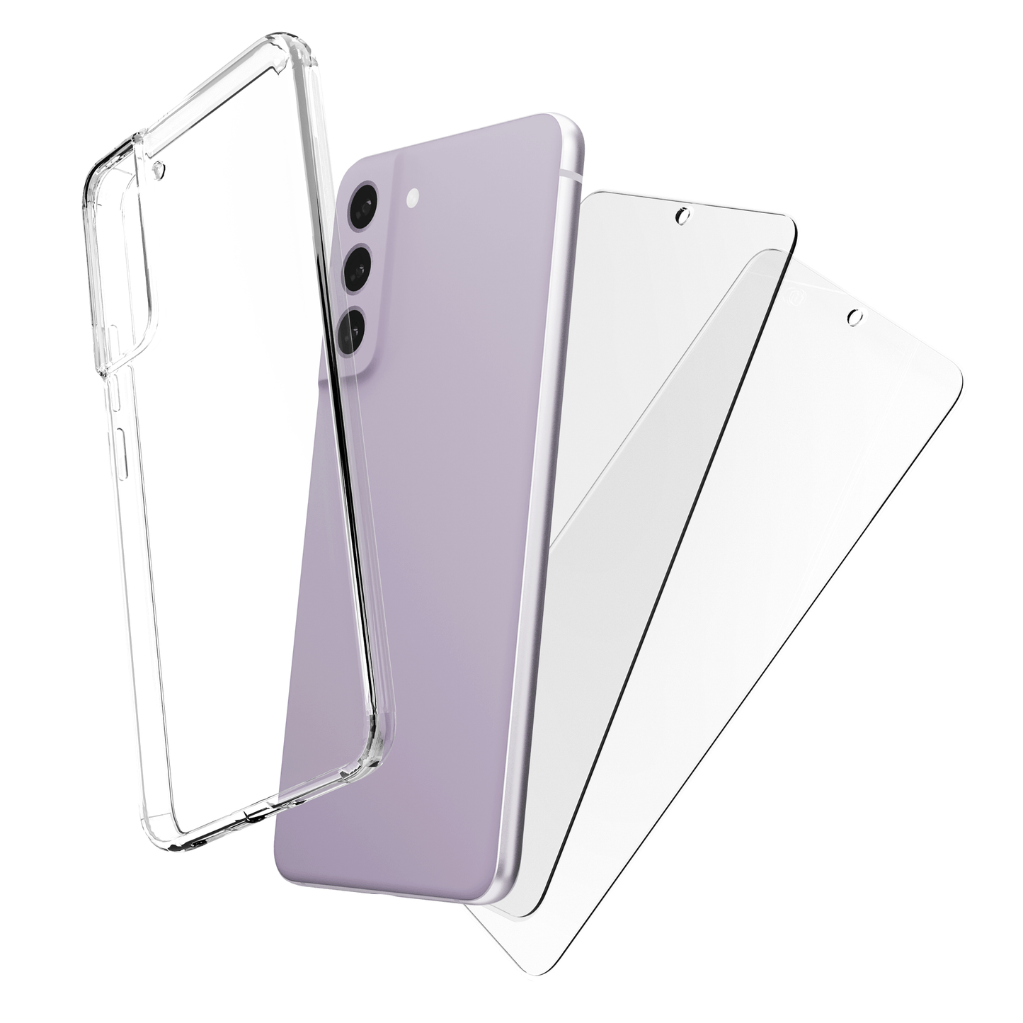 Mycase Combo: Transparante Hoes met 2 Screenprotectors voor Samsung Galaxy S21 FE – Extra Veiligheid - mijnhoesjesMycase Combo: Transparante Hoes met 2 Screenprotectors voor Samsung Galaxy S21 FE – Extra Veiligheid