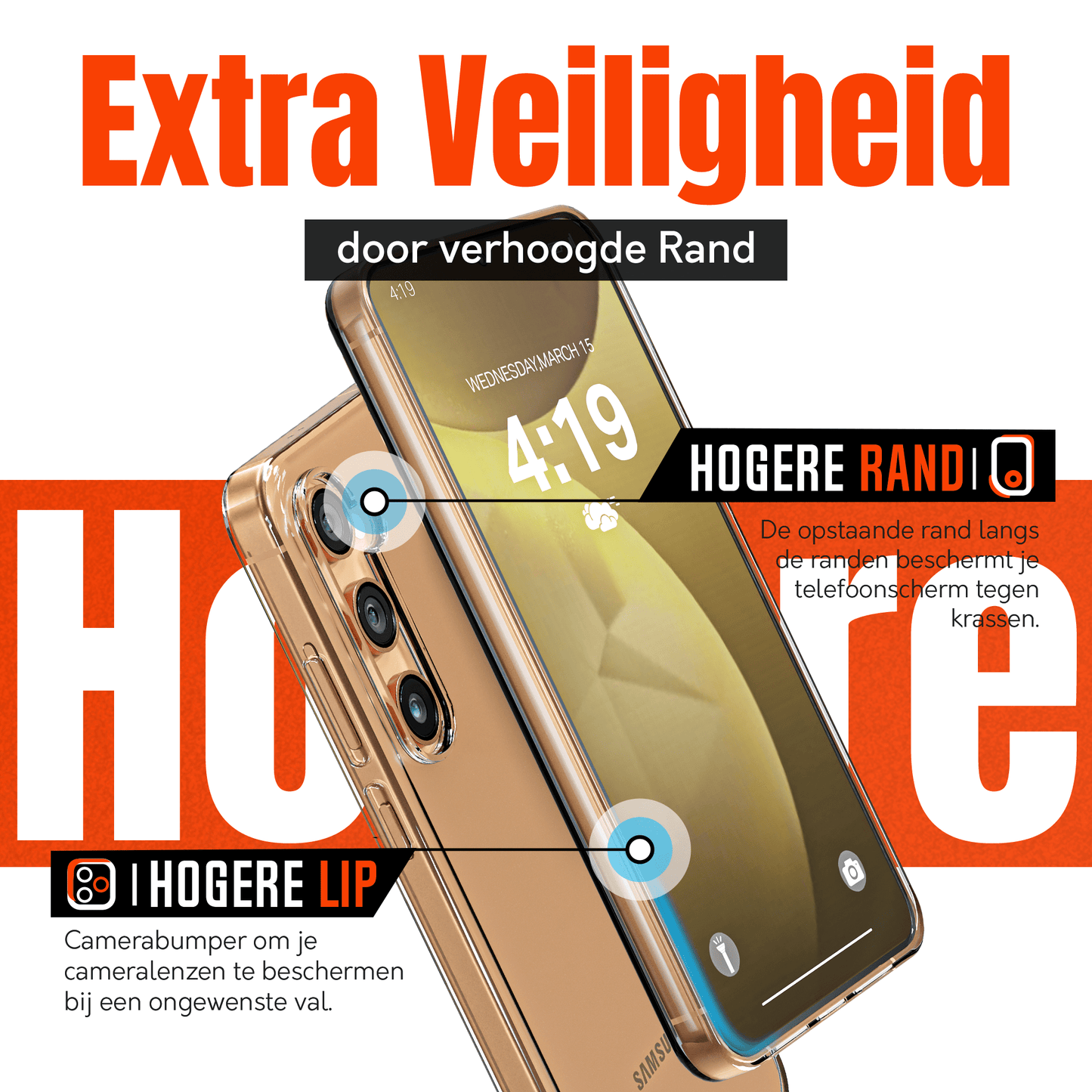 Mycase Combo: Transparante Hoes met 2 Screenprotectors voor Samsung Galaxy S24 – Extra Veiligheid - mijnhoesjesMycase Combo: Transparante Hoes met 2 Screenprotectors voor Samsung Galaxy S24 – Extra Veiligheid