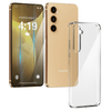 Mycase Combo: Transparante Hoes met 2 Screenprotectors voor Samsung Galaxy S24 – Extra Veiligheid - mijnhoesjesMycase Combo: Transparante Hoes met 2 Screenprotectors voor Samsung Galaxy S24 – Extra Veiligheid