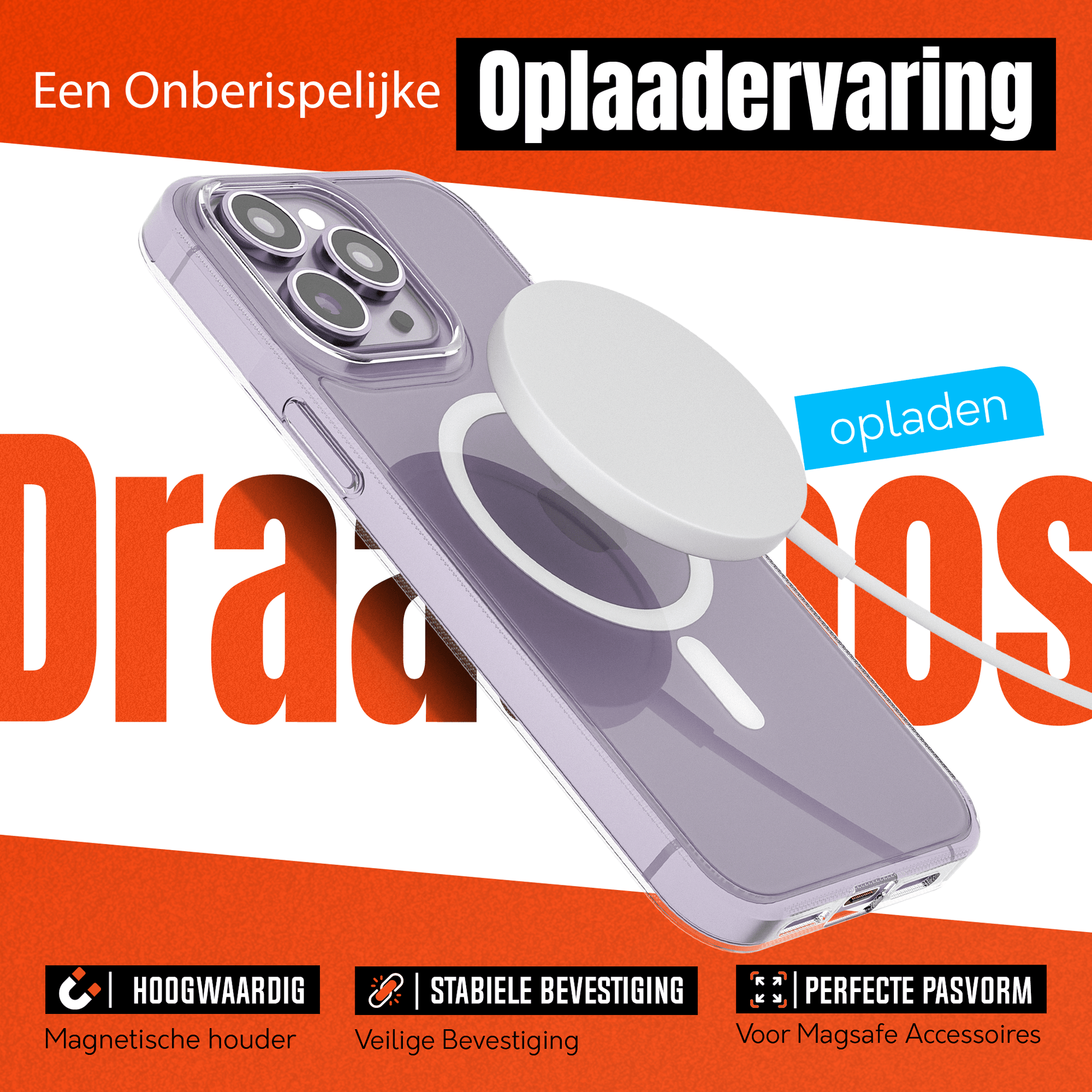 MyCase Transparant MagSafe Hoesje voor iPhone 14 Pro – Slank, Sterk & MagSafe - Klaar - mijnhoesjesMyCase Transparant MagSafe Hoesje voor iPhone 14 Pro – Slank, Sterk & MagSafe - Klaar