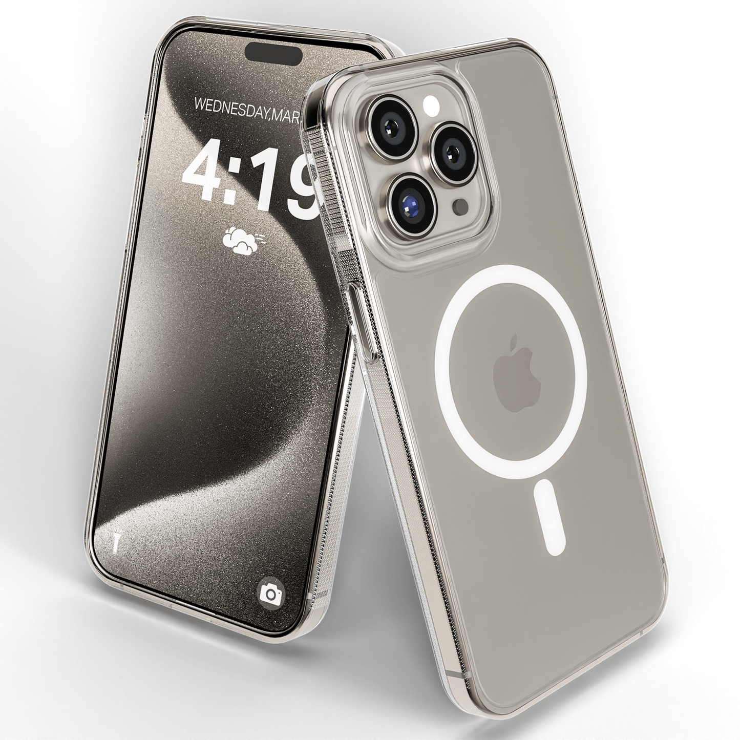 MyCase Transparant MagSafe Hoesje voor iPhone 15 Pro – Slank, Sterk & MagSafe - Klaar - mijnhoesjesMyCase Transparant MagSafe Hoesje voor iPhone 15 Pro – Slank, Sterk & MagSafe - Klaar