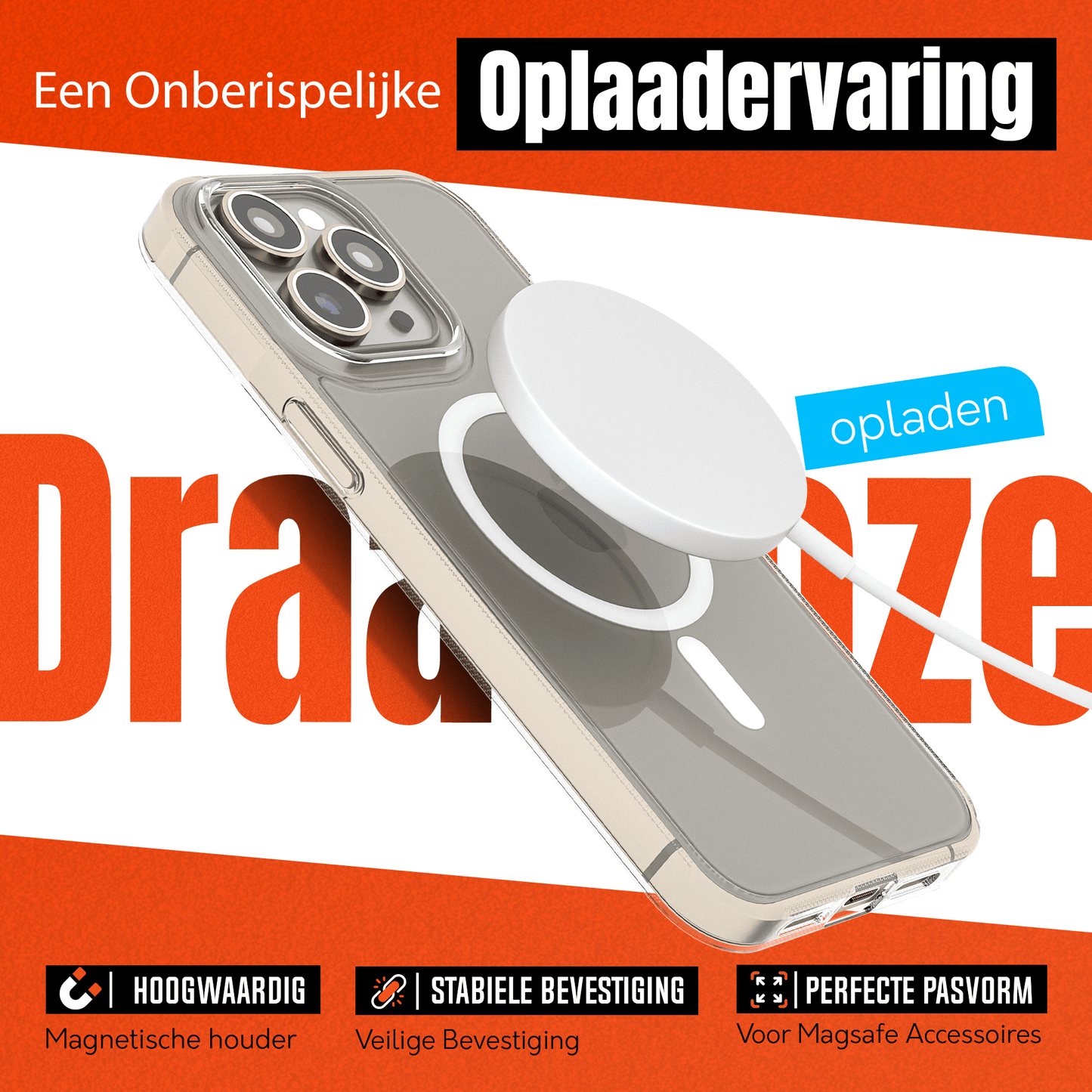 MyCase Transparant MagSafe Hoesje voor iPhone 15 Pro – Slank, Sterk & MagSafe - Klaar - mijnhoesjesMyCase Transparant MagSafe Hoesje voor iPhone 15 Pro – Slank, Sterk & MagSafe - Klaar