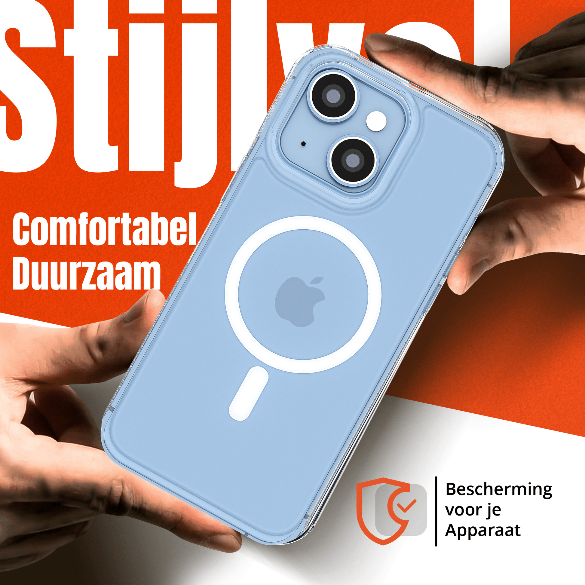 MyCase Transparant MagSafe Hoesje voor iPhone 15 – Slank, Sterk & MagSafe - Klaar - mijnhoesjesMyCase Transparant MagSafe Hoesje voor iPhone 15 – Slank, Sterk & MagSafe - Klaar