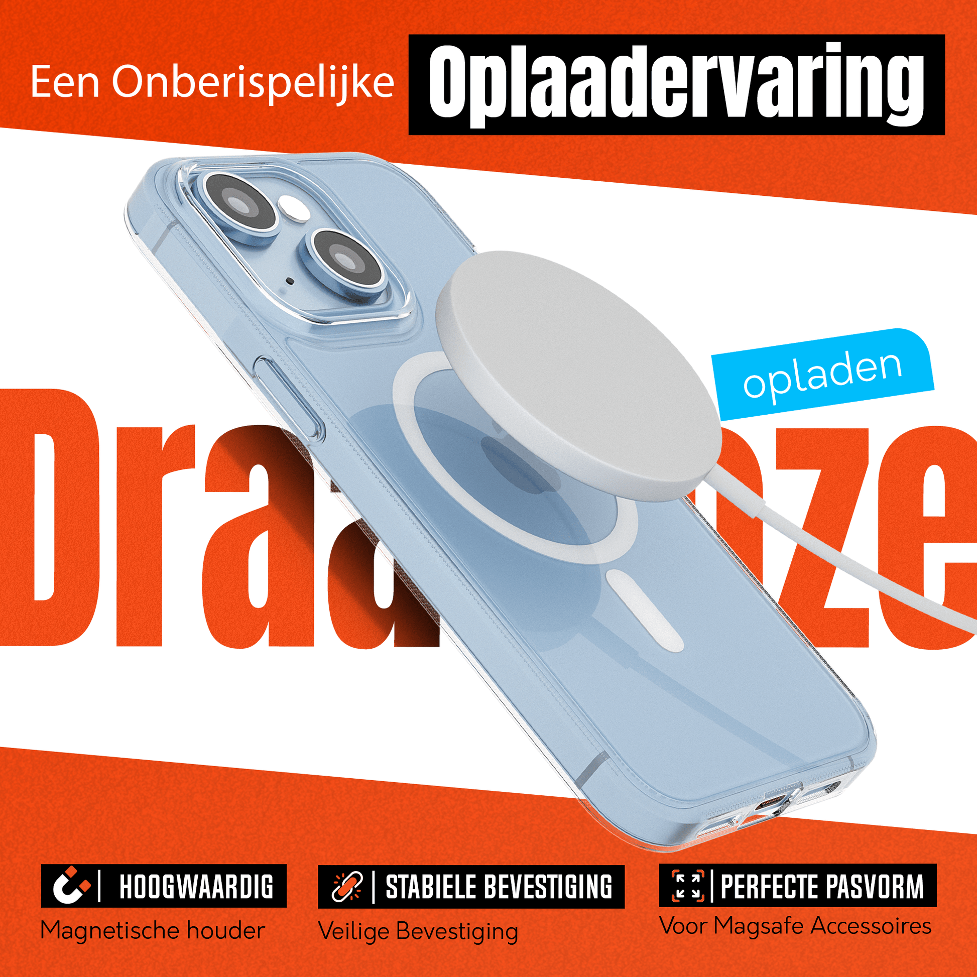 MyCase Transparant MagSafe Hoesje voor iPhone 15 – Slank, Sterk & MagSafe - Klaar - mijnhoesjesMyCase Transparant MagSafe Hoesje voor iPhone 15 – Slank, Sterk & MagSafe - Klaar