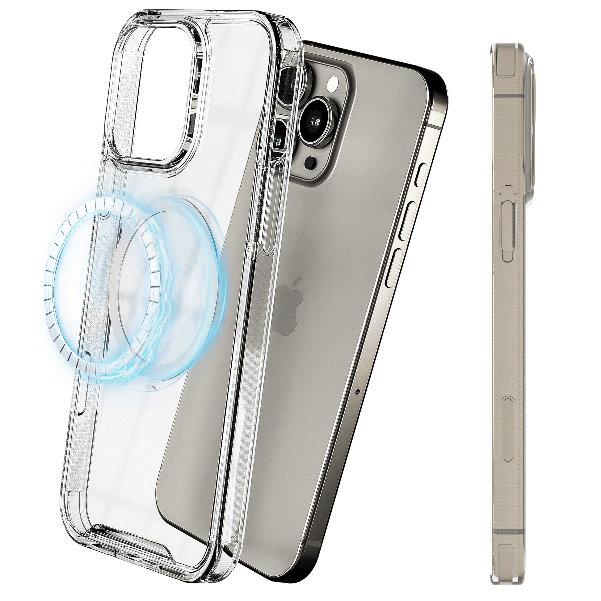 MyCase Transparant MagSafe Hoesje voor iPhone 16 Pro – Slank, Sterk & MagSafe - Klaar - mijnhoesjesMyCase Transparant MagSafe Hoesje voor iPhone 16 Pro – Slank, Sterk & MagSafe - Klaar