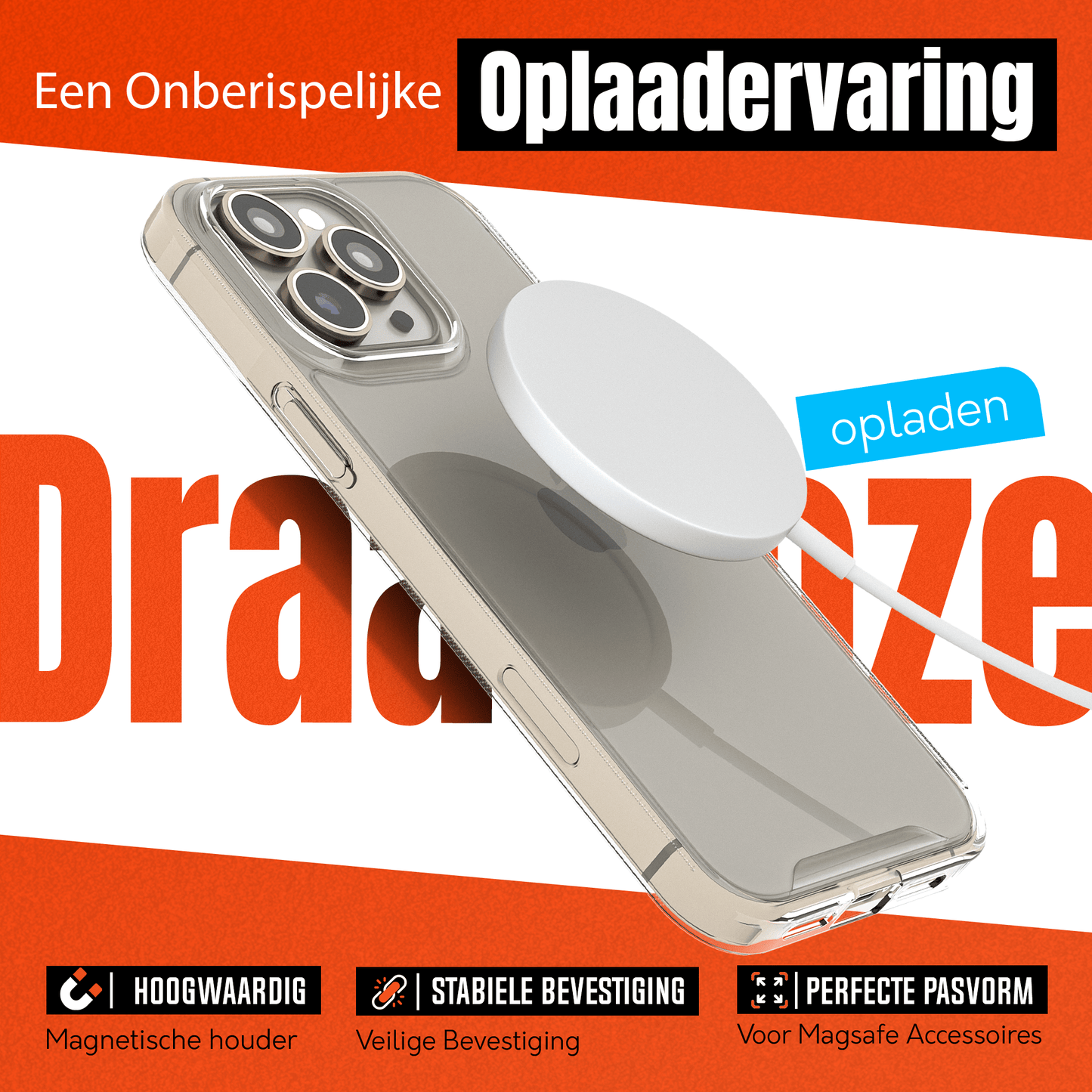 MyCase Transparant MagSafe Hoesje voor iPhone 16 Pro – Slank, Sterk & MagSafe - Klaar - mijnhoesjesMyCase Transparant MagSafe Hoesje voor iPhone 16 Pro – Slank, Sterk & MagSafe - Klaar