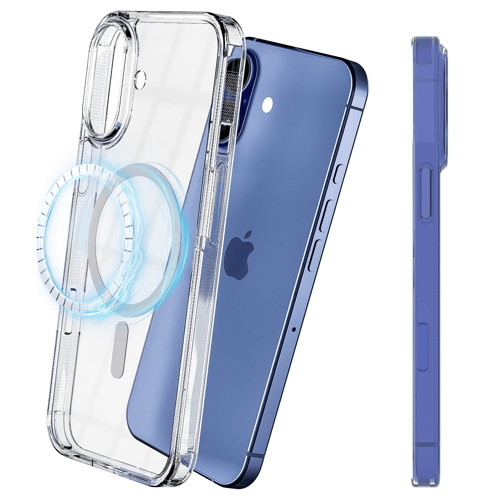 MyCase Transparant MagSafe Hoesje voor iPhone 16 – Slank, Sterk & MagSafe - Klaar - mijnhoesjesMyCase Transparant MagSafe Hoesje voor iPhone 16 – Slank, Sterk & MagSafe - Klaar