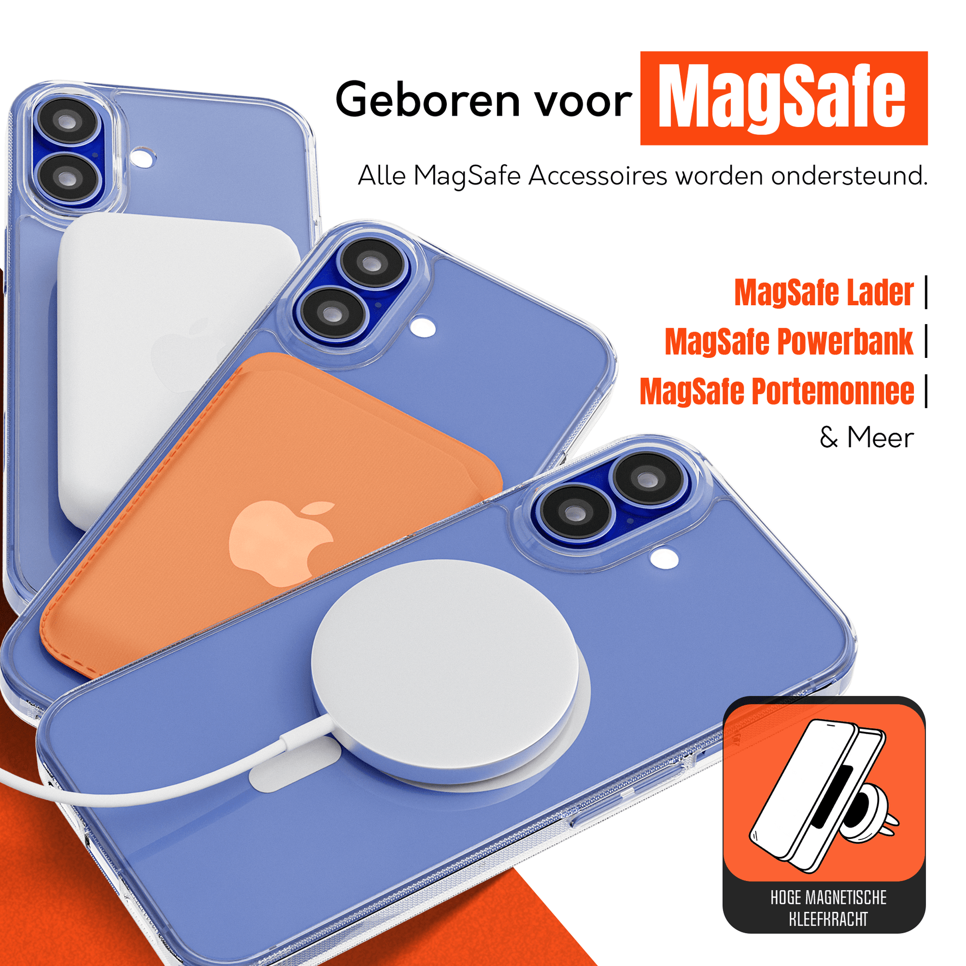 MyCase Transparant MagSafe Hoesje voor iPhone 16 – Slank, Sterk & MagSafe - Klaar - mijnhoesjesMyCase Transparant MagSafe Hoesje voor iPhone 16 – Slank, Sterk & MagSafe - Klaar