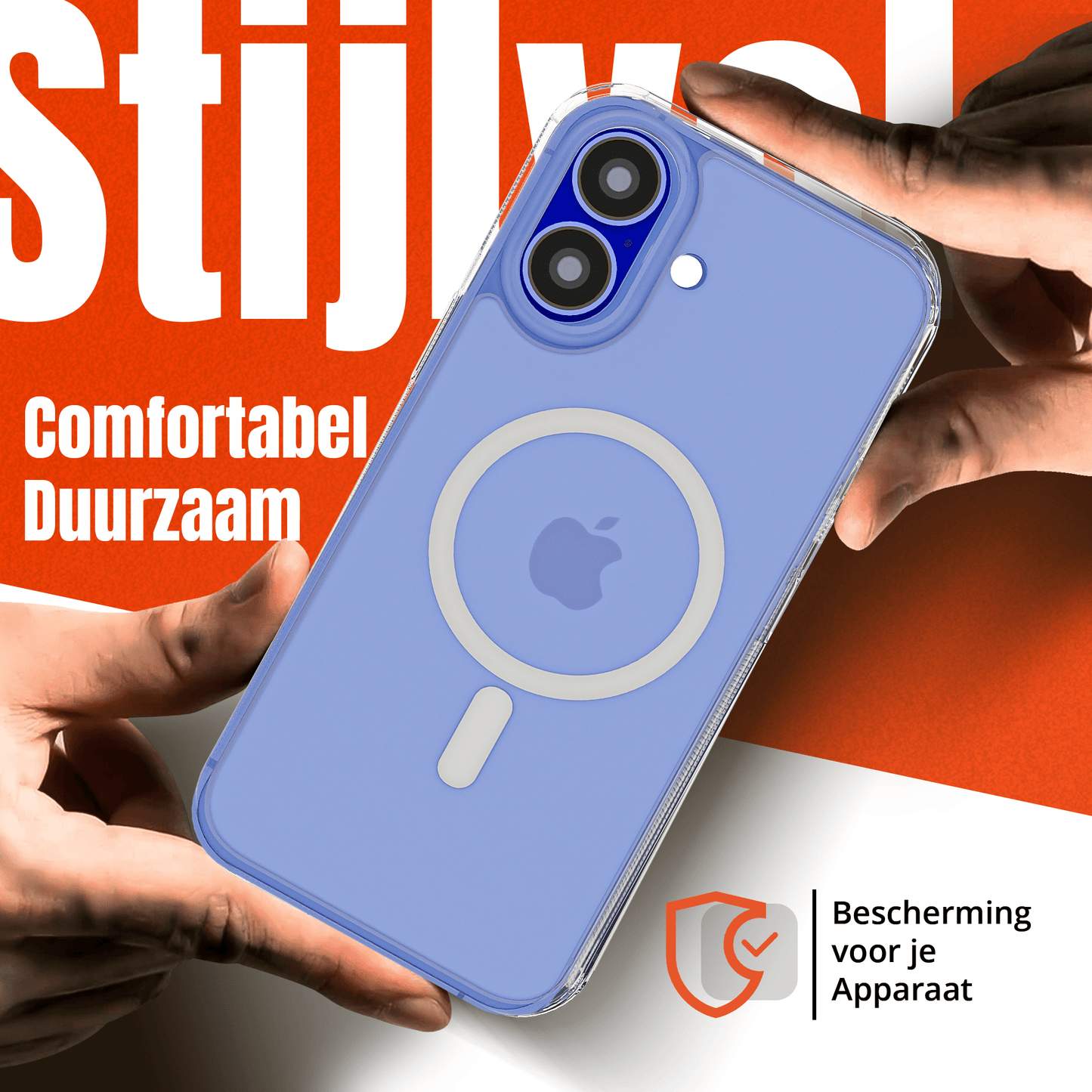 MyCase Transparant MagSafe Hoesje voor iPhone 16 – Slank, Sterk & MagSafe - Klaar - mijnhoesjesMyCase Transparant MagSafe Hoesje voor iPhone 16 – Slank, Sterk & MagSafe - Klaar