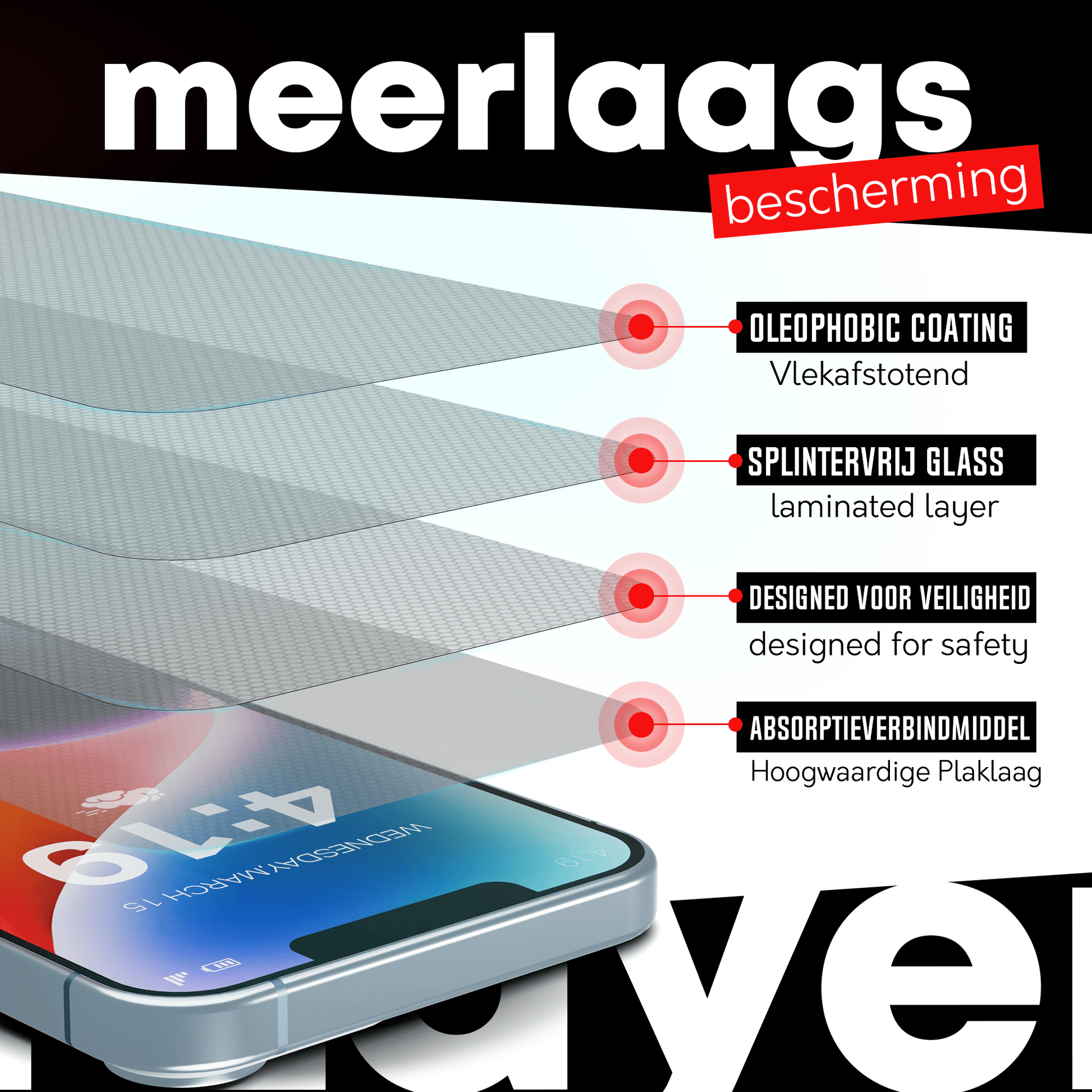 Redd Screenprotector voor iPhone 14 plus - mijnhoesjesRedd Screenprotector voor iPhone 14 plus