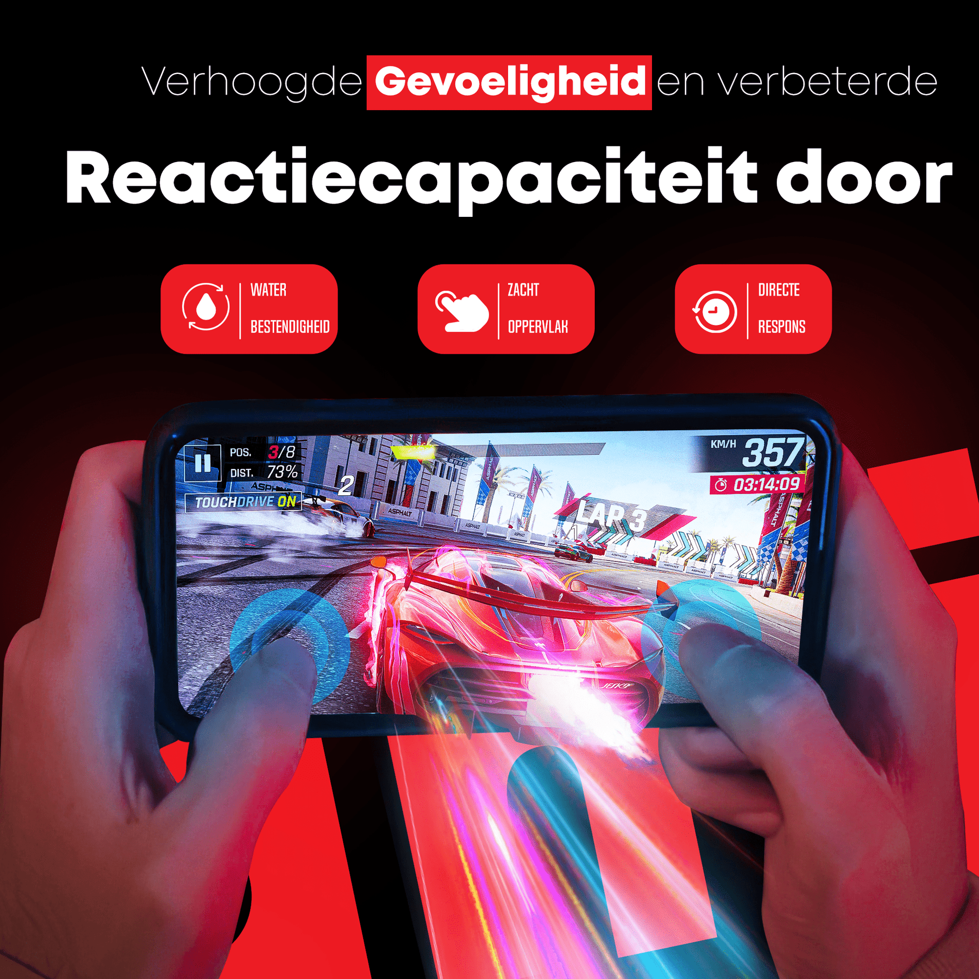 Redd Screenprotector voor iPhone 15 Pro Max - mijnhoesjesRedd Screenprotector voor iPhone 15 Pro Max