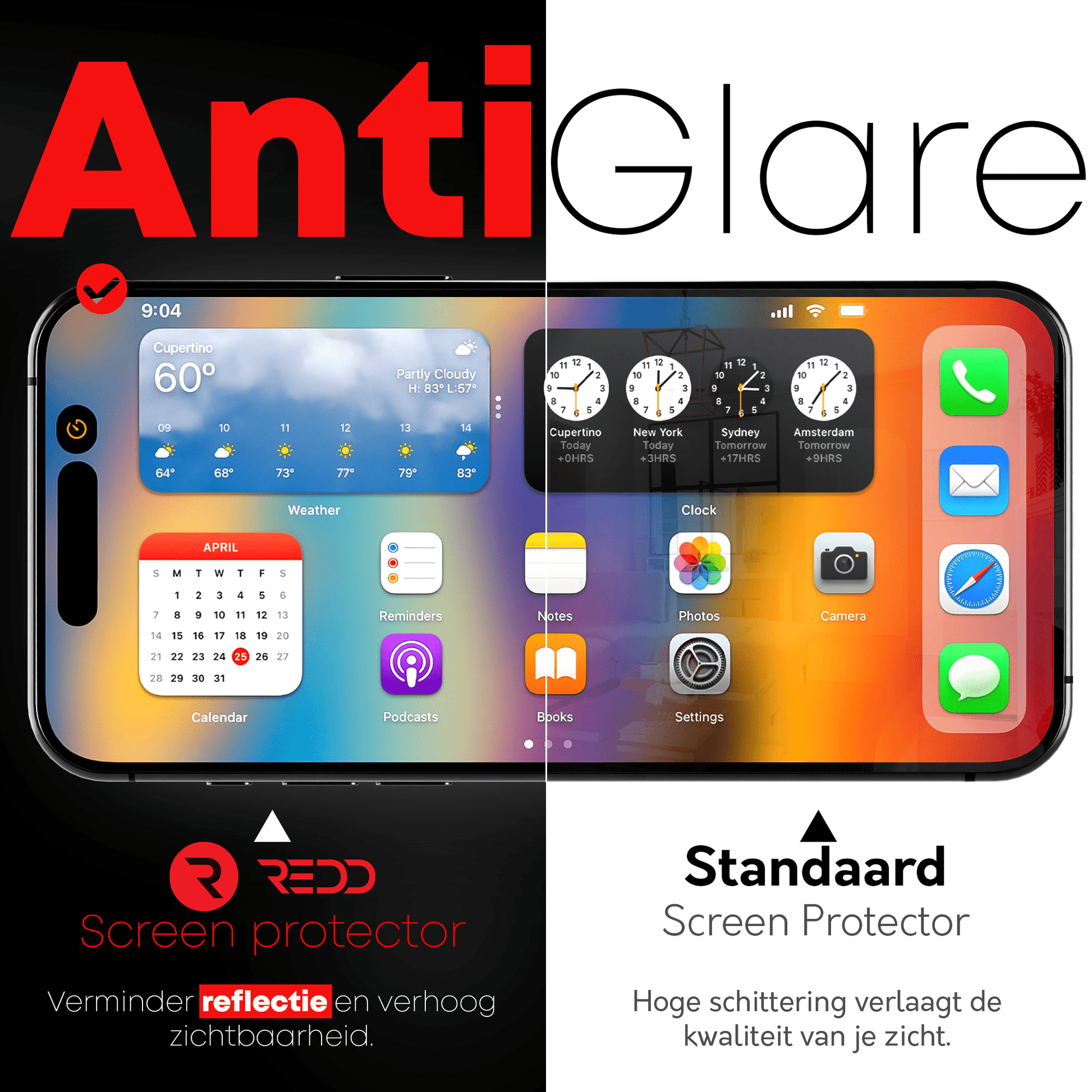 Redd Screenprotector voor iPhone 16 Pro Max - mijnhoesjesRedd Screenprotector voor iPhone 16 Pro Max