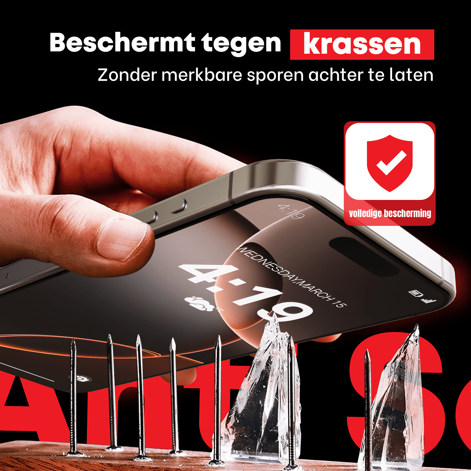 Redd Screenprotector voor iPhone 16 Pro Max - mijnhoesjesRedd Screenprotector voor iPhone 16 Pro Max