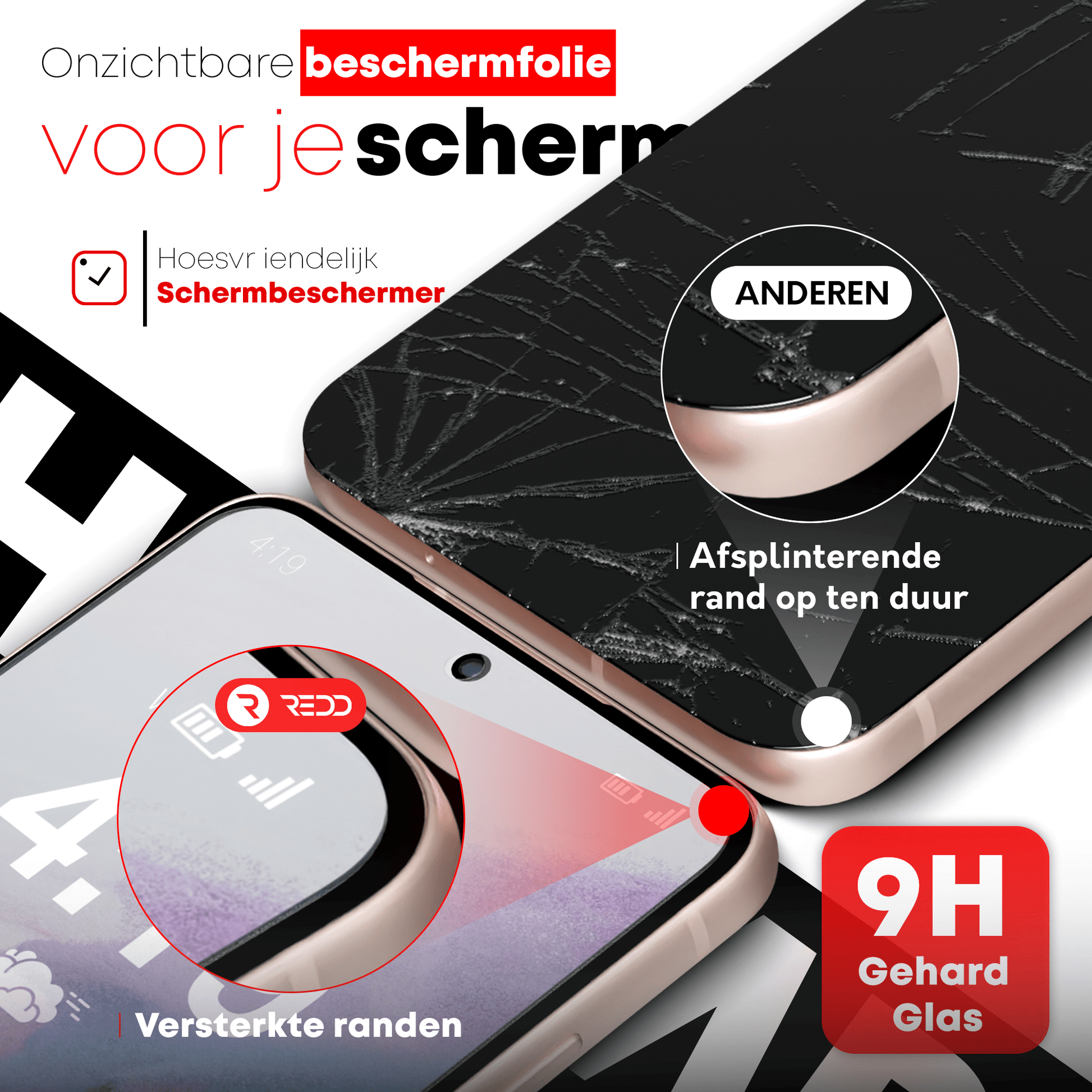 Redd Screenprotector voor Samsung Galaxy S21 - mijnhoesjesRedd Screenprotector voor Samsung Galaxy S21