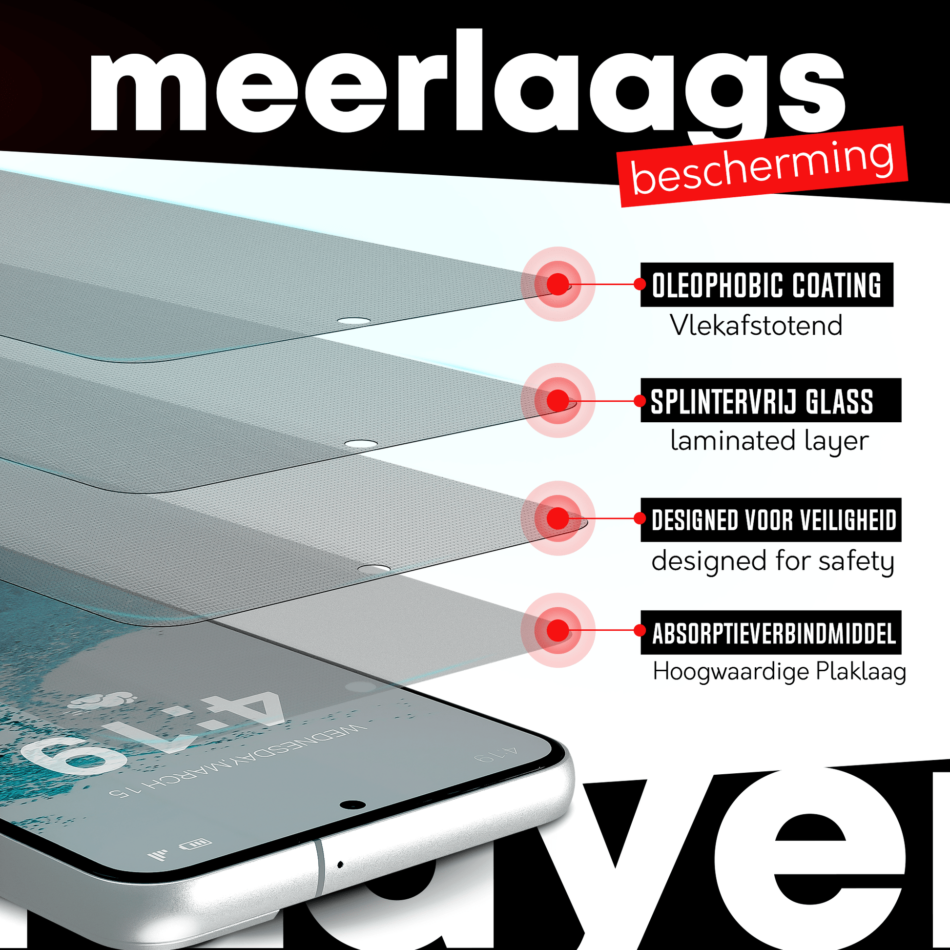 Redd Screenprotector voor Samsung Galaxy S22 - mijnhoesjesRedd Screenprotector voor Samsung Galaxy S22