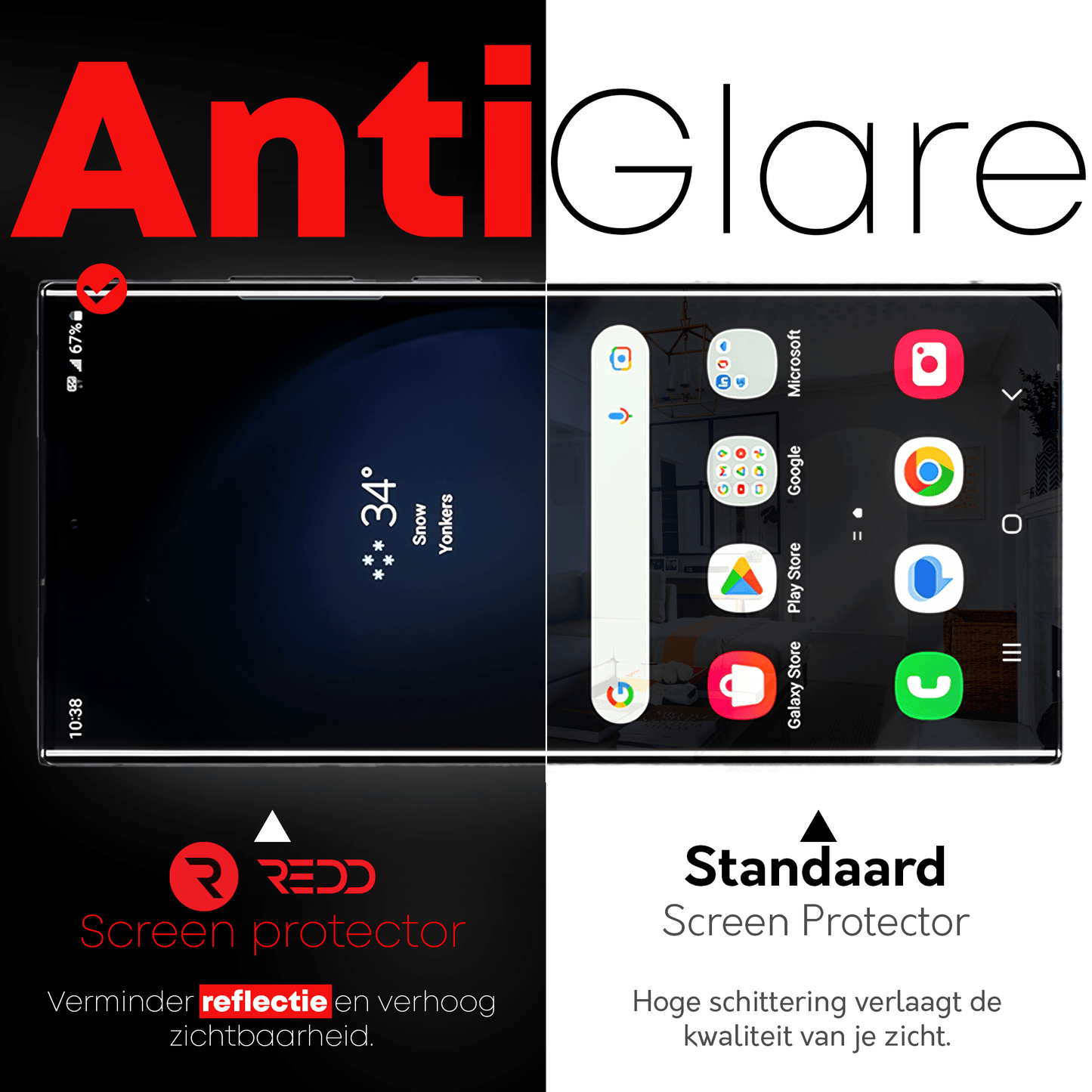 Redd Screenprotector voor Samsung Galaxy S22 Ultra - mijnhoesjesRedd Screenprotector voor Samsung Galaxy S22 Ultra